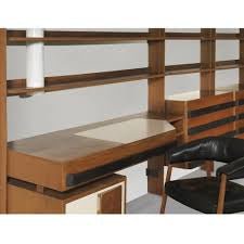 Gastone Rinaldi custom wall system with desk, chair & pendant - Lumini Collections