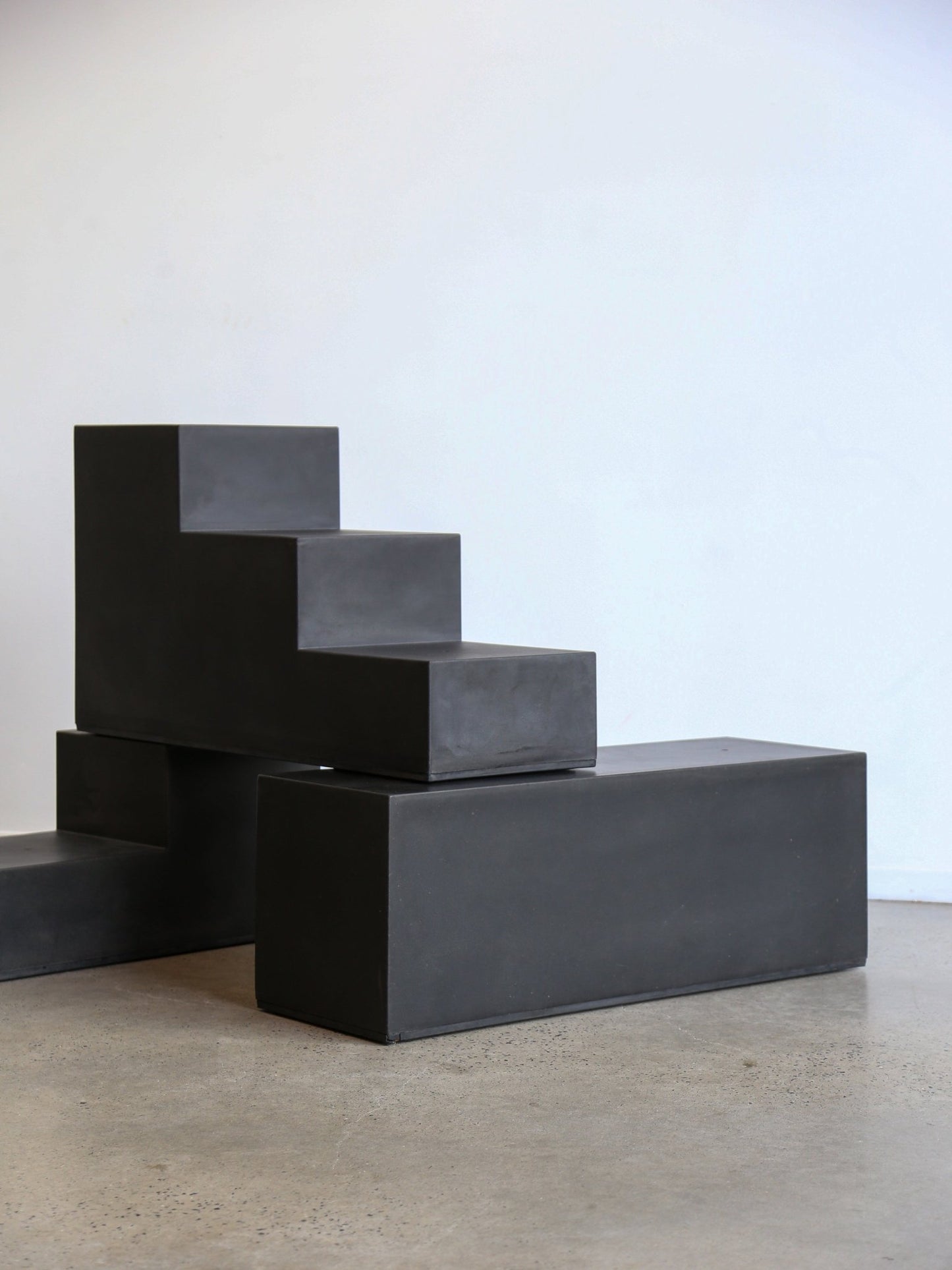 " Gli Scacchi " by Mario Bellini for B&B Italia Modular Black Coffee Table - Lumini Collections