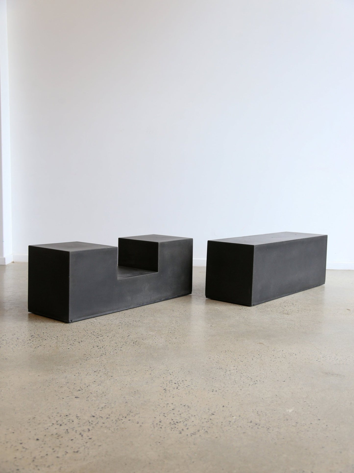 " Gli Scacchi " by Mario Bellini for B&B Italia Modular Black Coffee Table - Lumini Collections