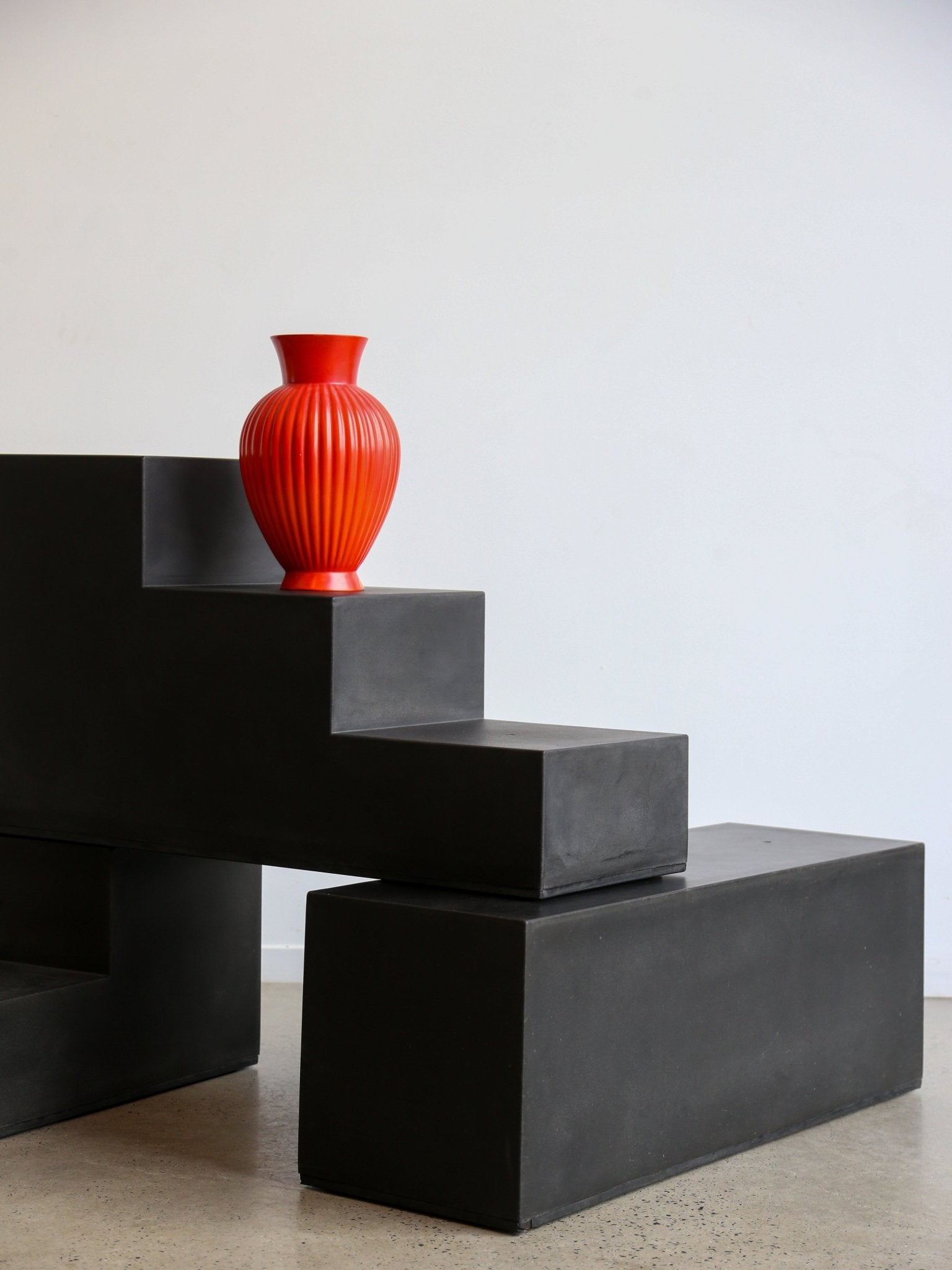 " Gli Scacchi " by Mario Bellini for B&B Italia Modular Black Coffee Table - Lumini Collections