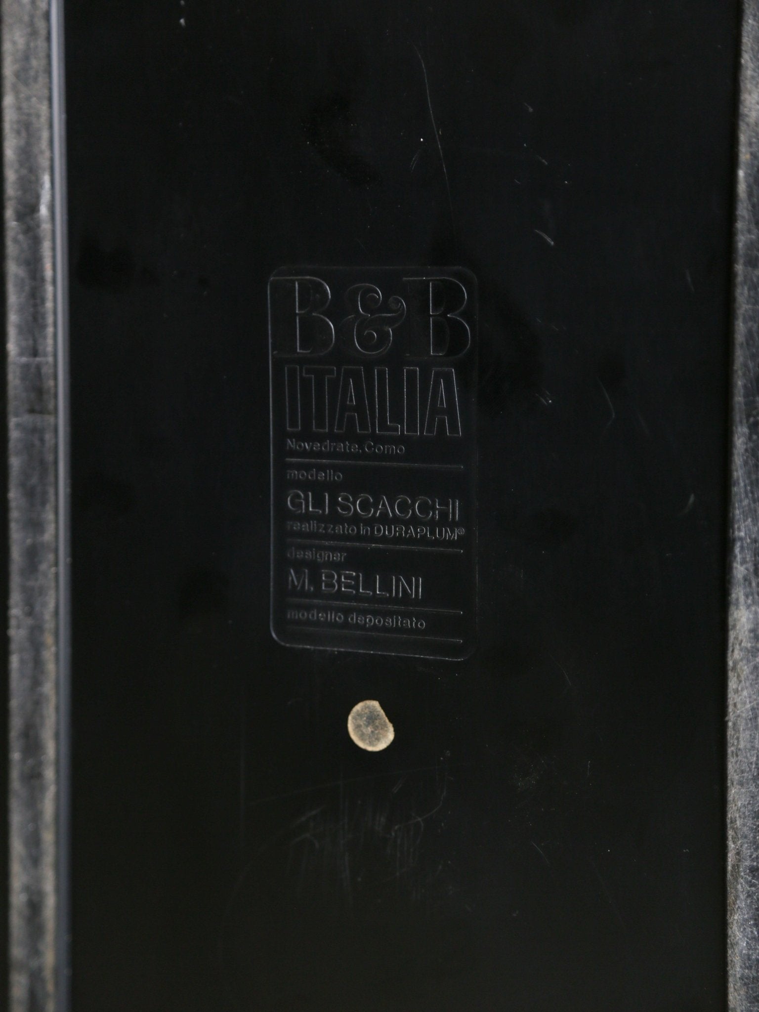 " Gli Scacchi " by Mario Bellini for B&B Italia Modular Black Coffee Table - Lumini Collections