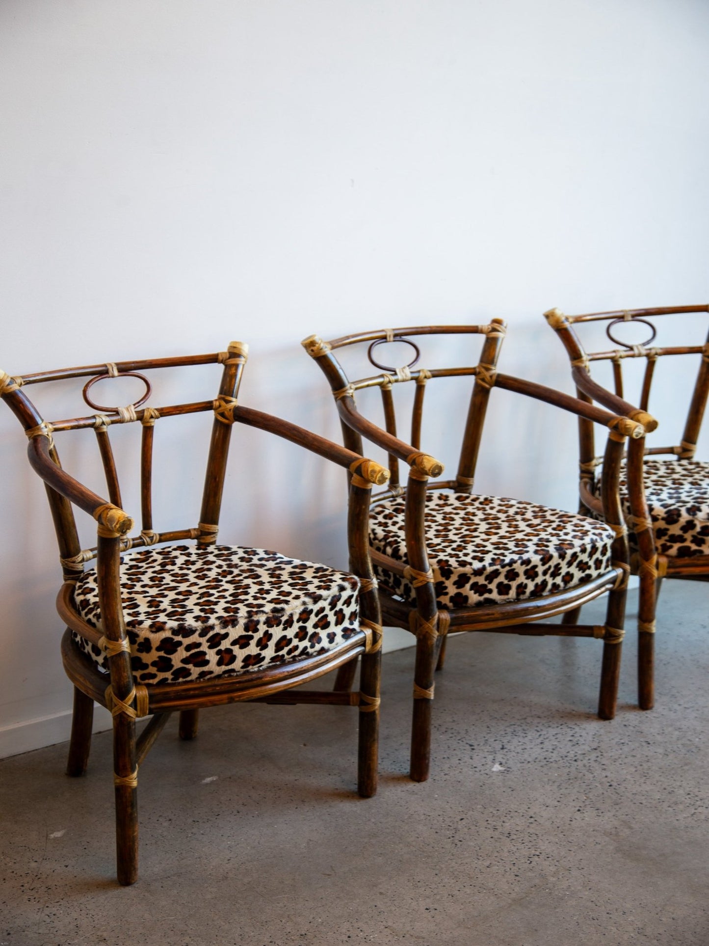 Timeless Vintage Dining Table With Handcrafted Bamboo And Rattan Base - Lumini Collections