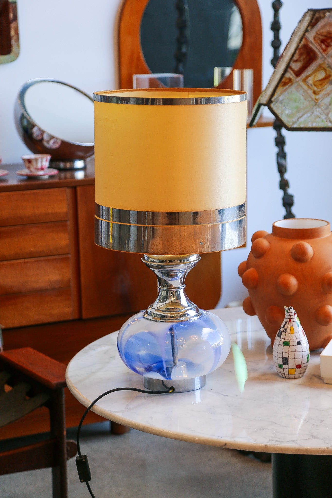 Gaetano Sciolari Murano Glass Table Lamp, Italy, 1970s - Lumini Collections