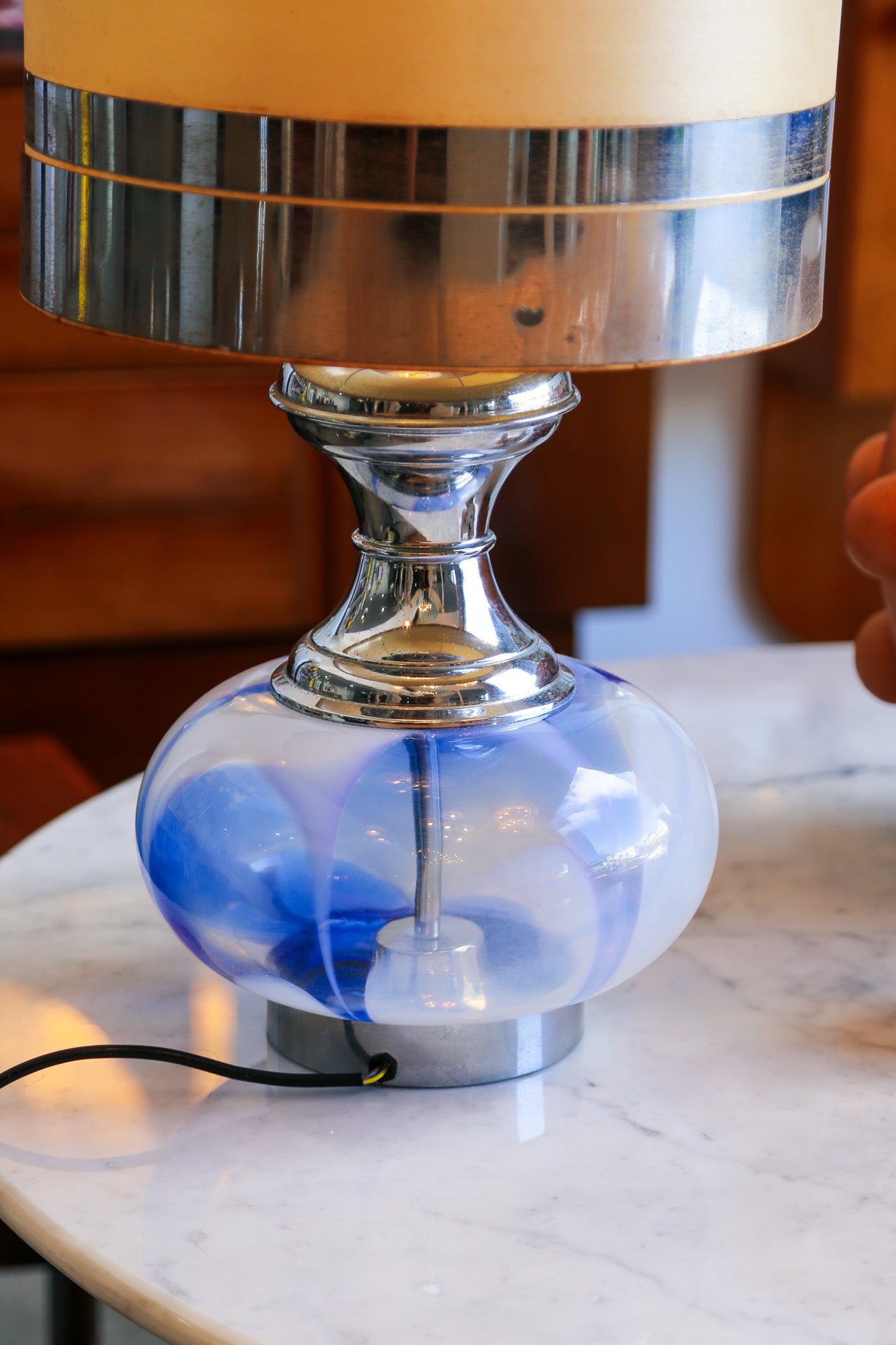 Gaetano Sciolari Murano Glass Table Lamp, Italy, 1970s - Lumini Collections