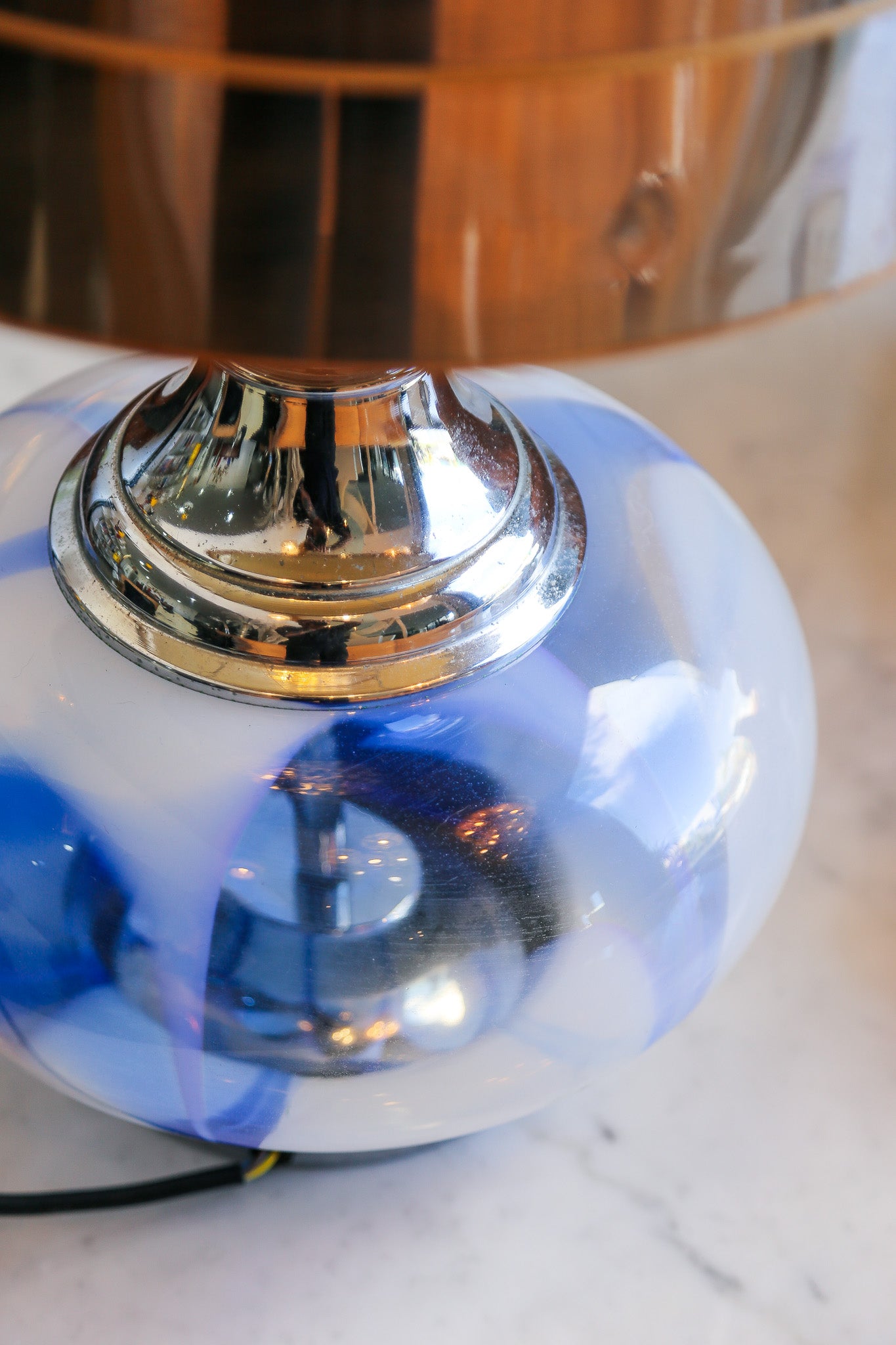 Gaetano Sciolari Murano Glass Table Lamp, Italy, 1970s - Lumini Collections