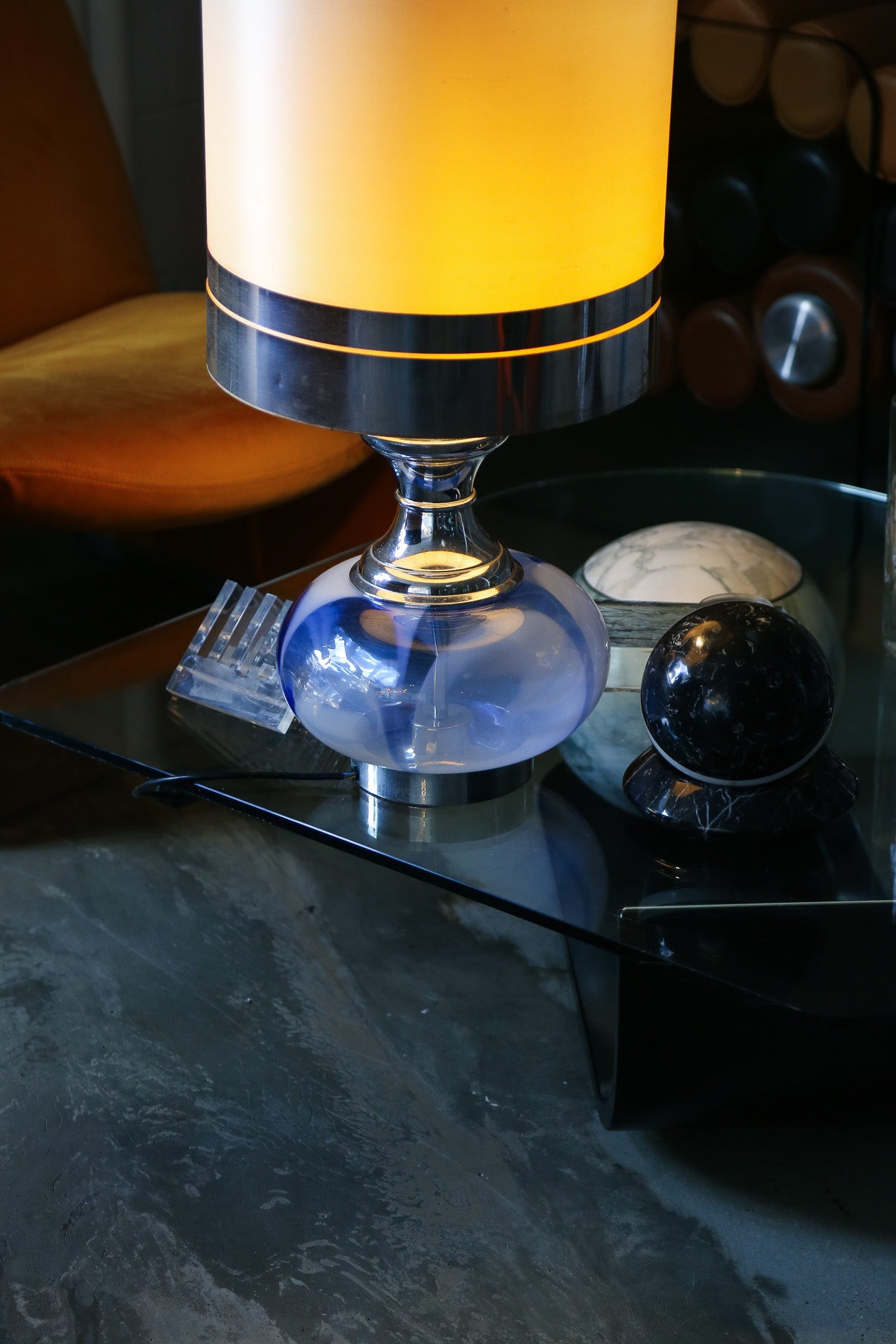 Gaetano Sciolari Murano Glass Table Lamp, Italy, 1970s - Lumini Collections