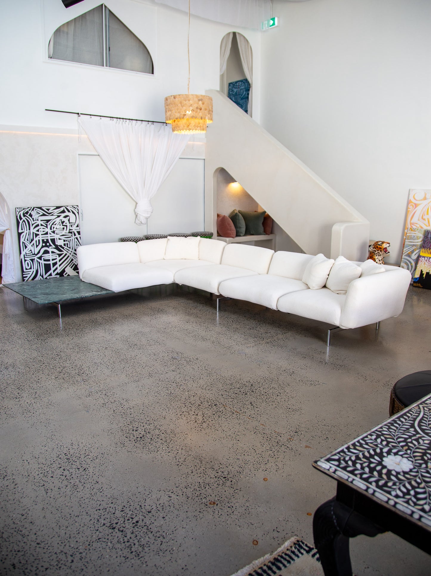 Italian Modular Sofa by Piero Lissoni for Knoll  Avio System with Marble Base