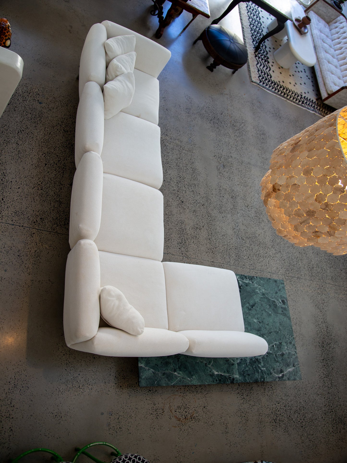 Italian Modular Sofa by Piero Lissoni for Knoll  Avio System with Marble Base