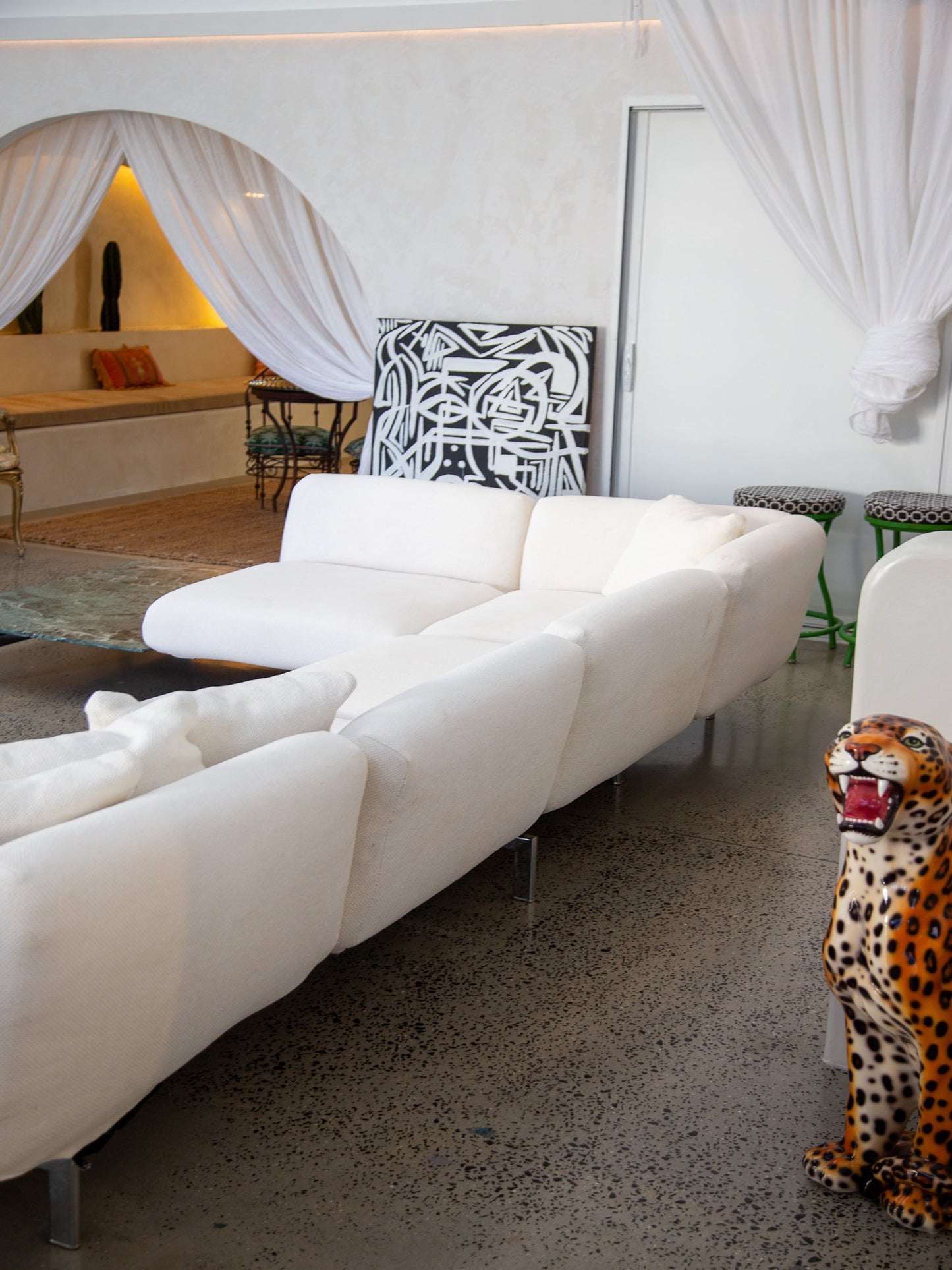Italian Modular Sofa by Piero Lissoni for Knoll  Avio System with Marble Base