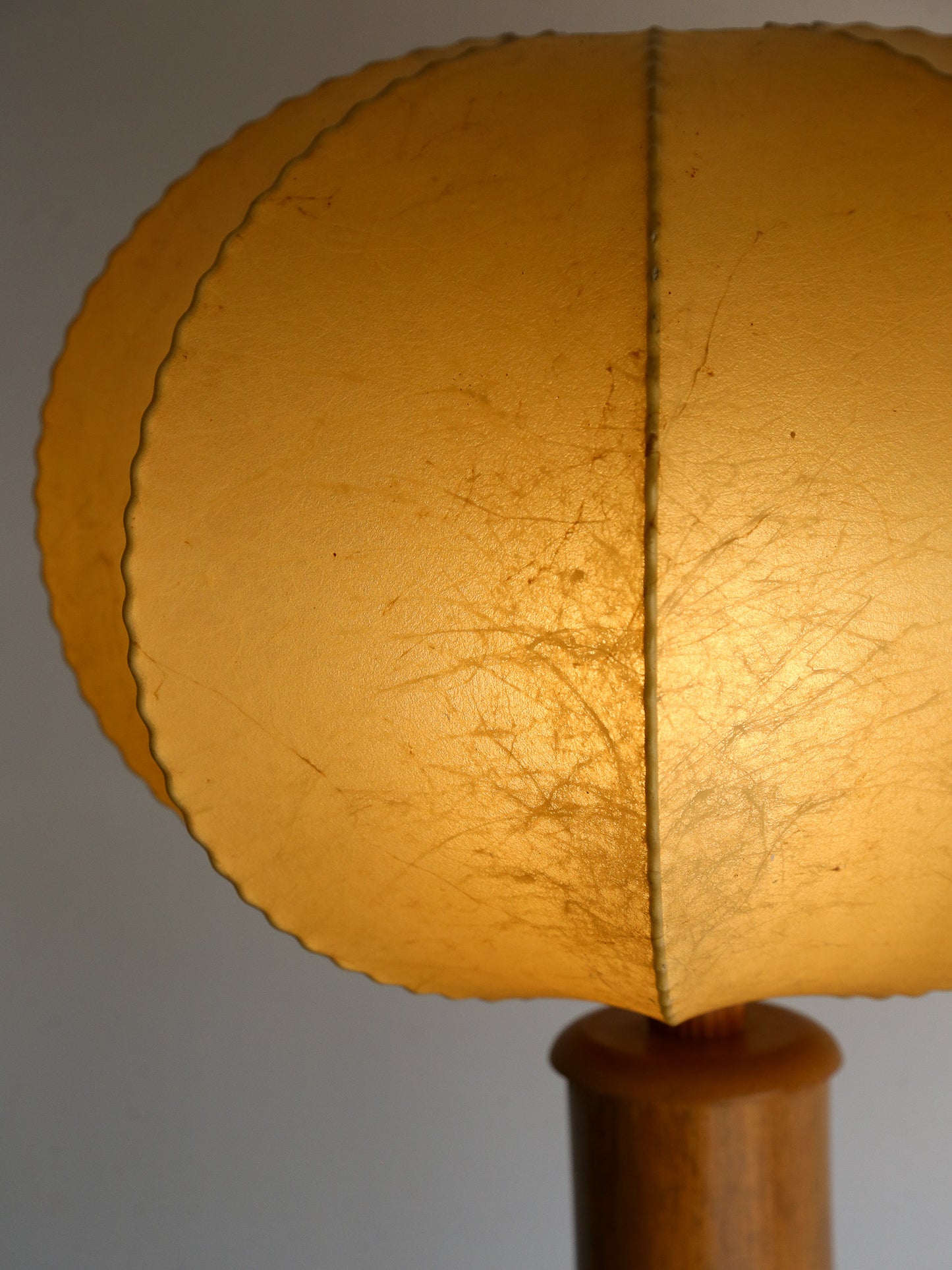 Cocoon Table Lamp with Bamboo & Timber Base