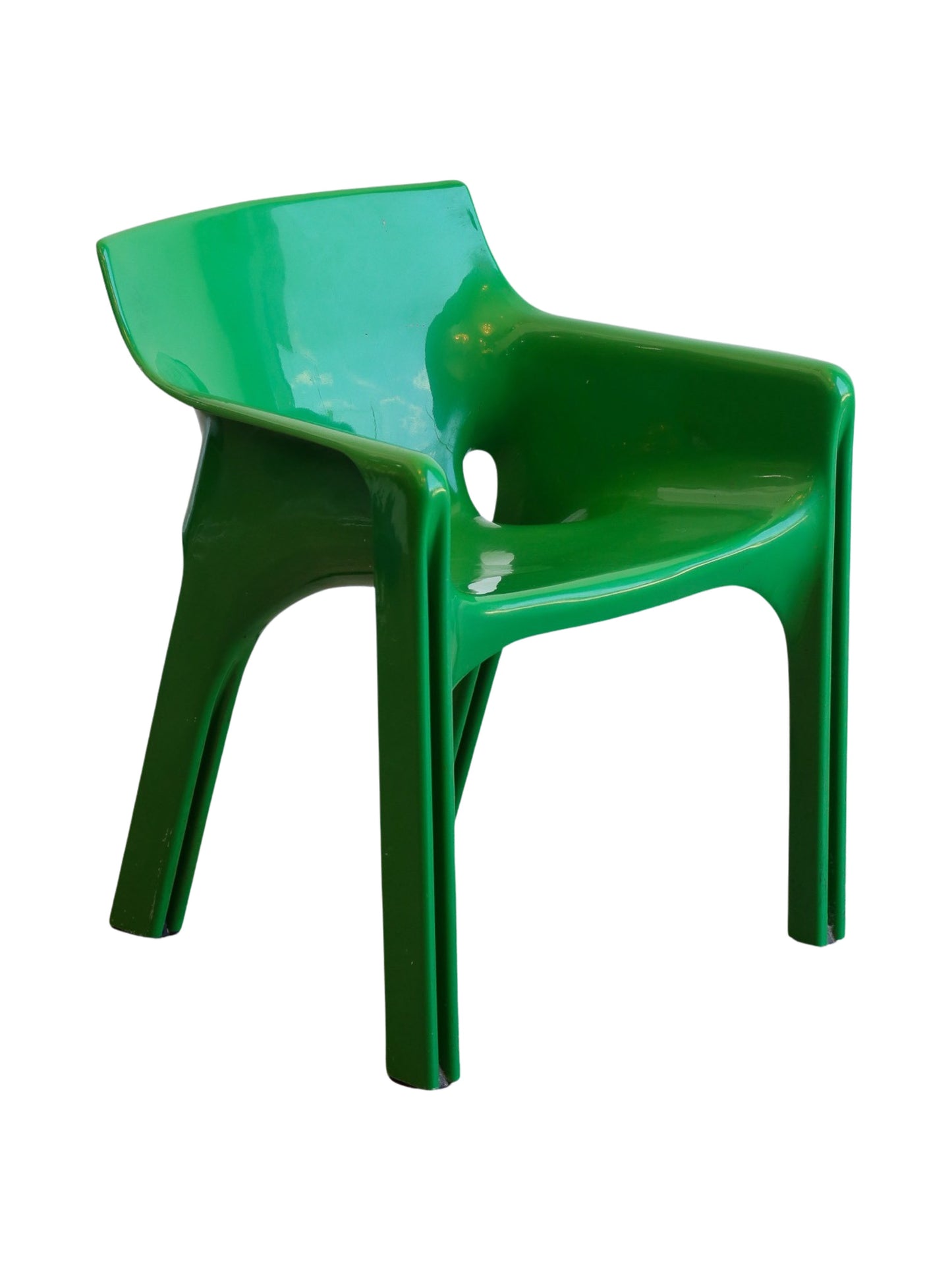 Gaudi Green Chair by Vico Magistretti for Artemide 1970s