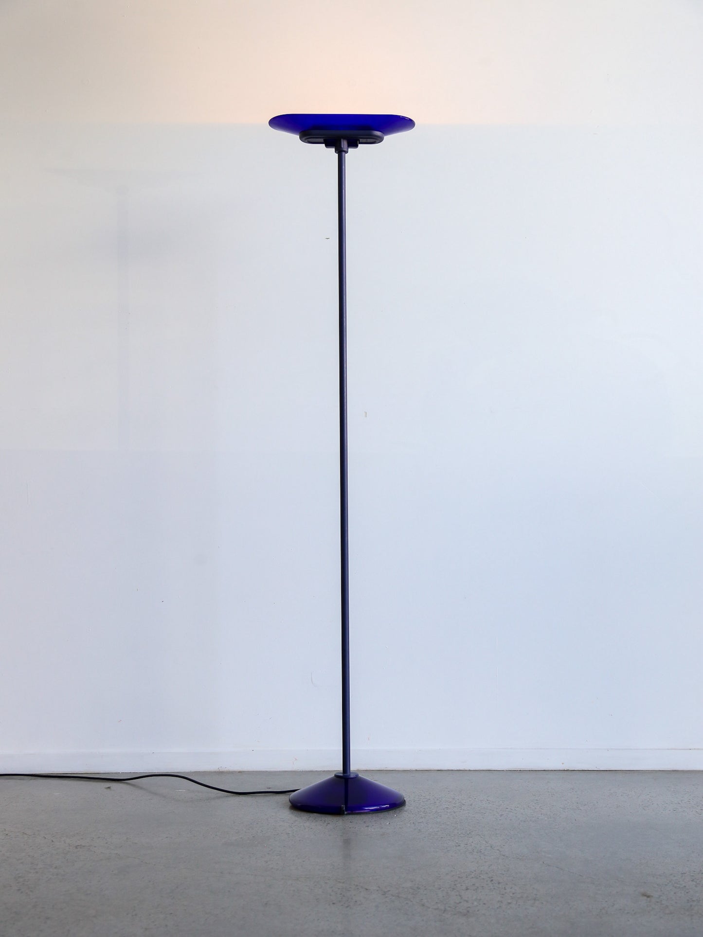 Floor Lamp in Blue Murano Glass & Metal by Santiago Miranda & Gianluigi Arnaldi for Arteluce