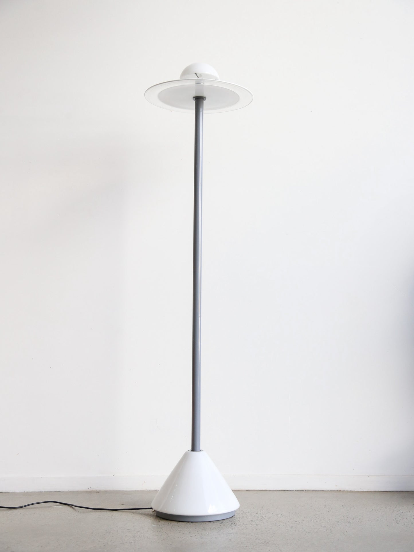 Floor Lamp in Murano Glass and Metal by AVMazzega