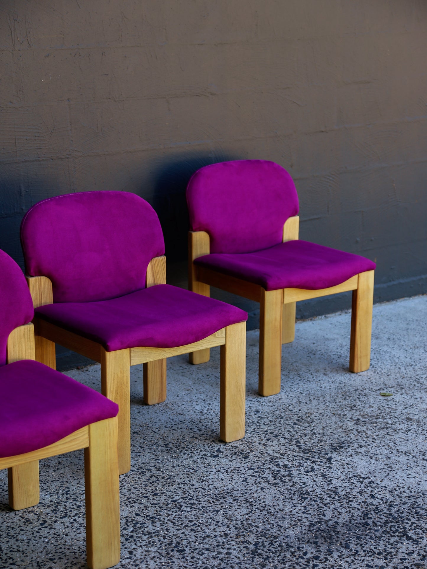 Four “Easy” Chairs by Ernesto Radaelli for Saporiti Italia 1980s