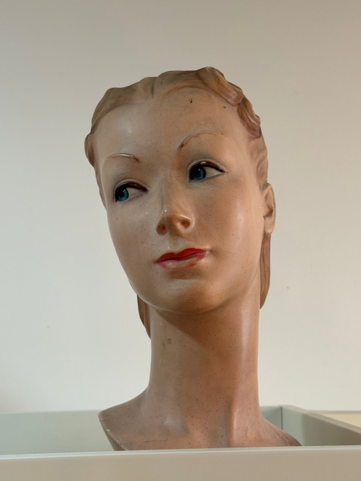 Italian Hand-Painted Mannequin Head, 1920s - Lumini Collections