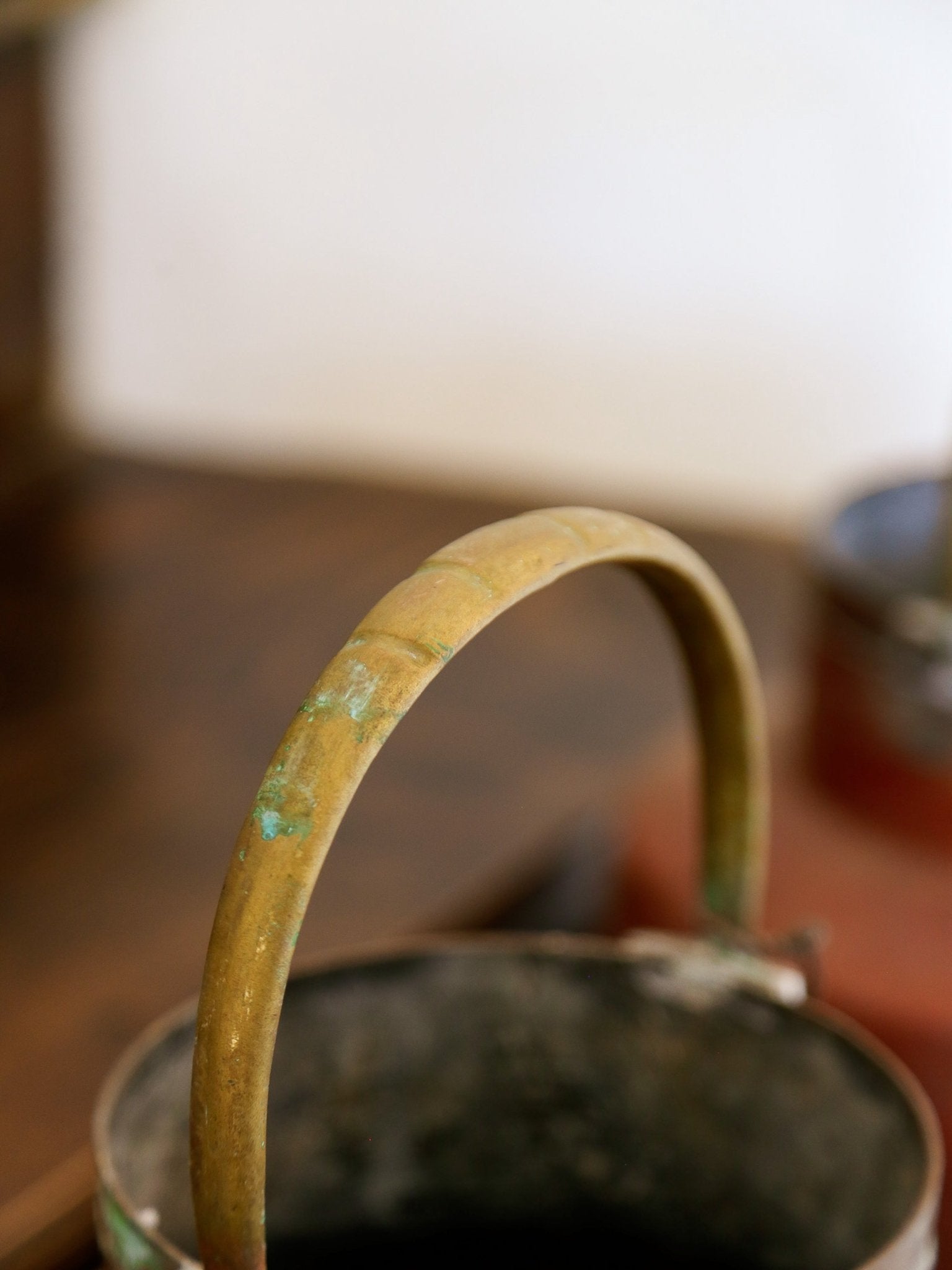 Antique Copper and Brass Vessel with Bird Spout, 1800s - Lumini Collections