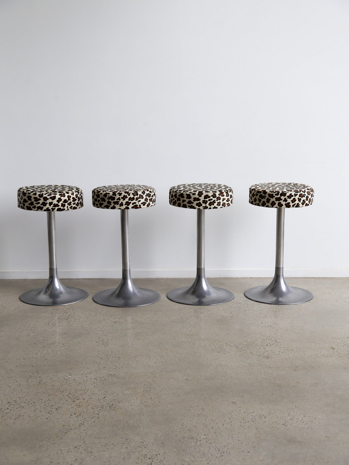 Set of Four Cavallino Space Age Stools 1960s