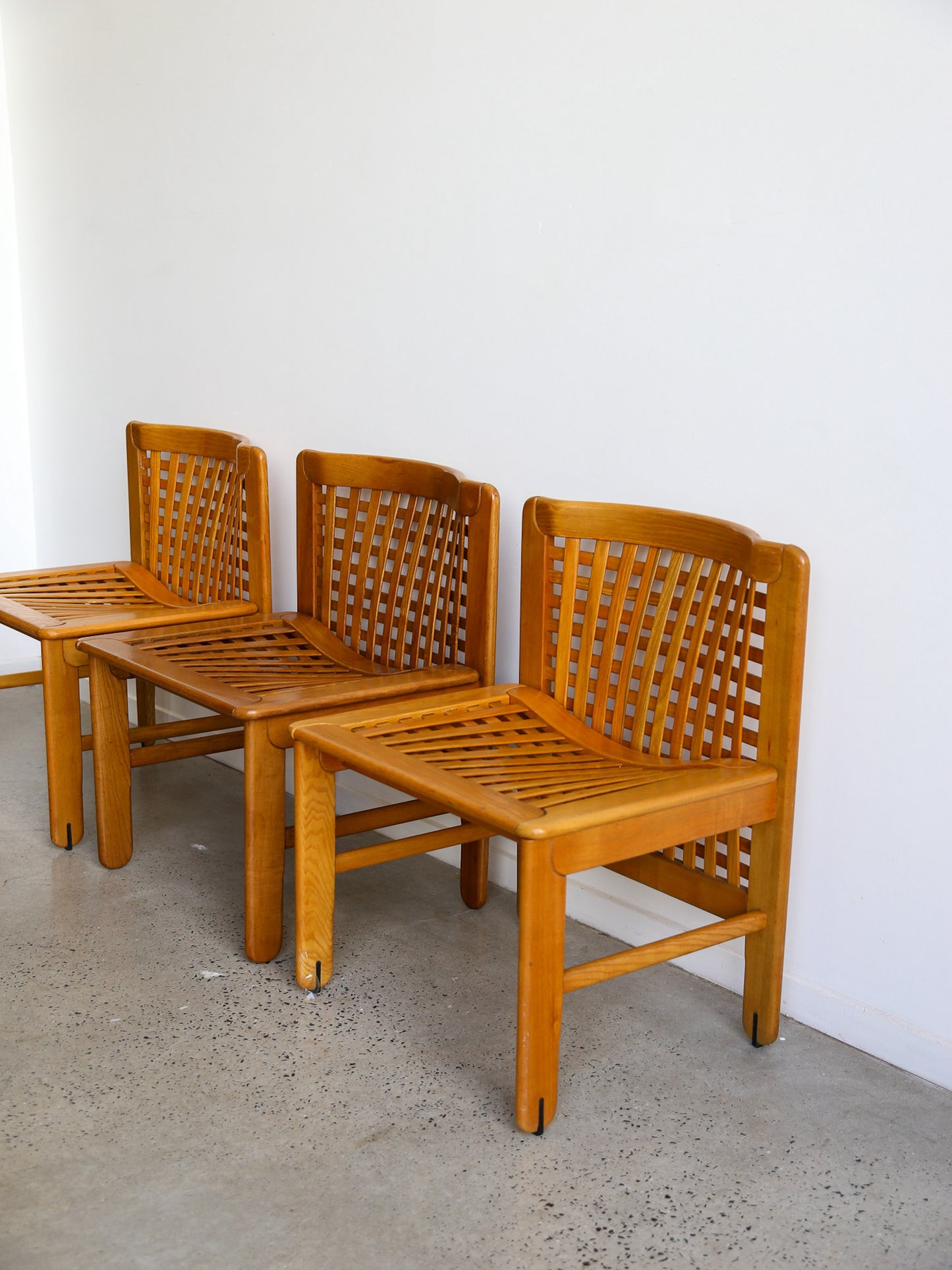 Set of Eight Transenna Dining Chairs by Ammannati & Vitelli for Pozzi and Verga 1970s