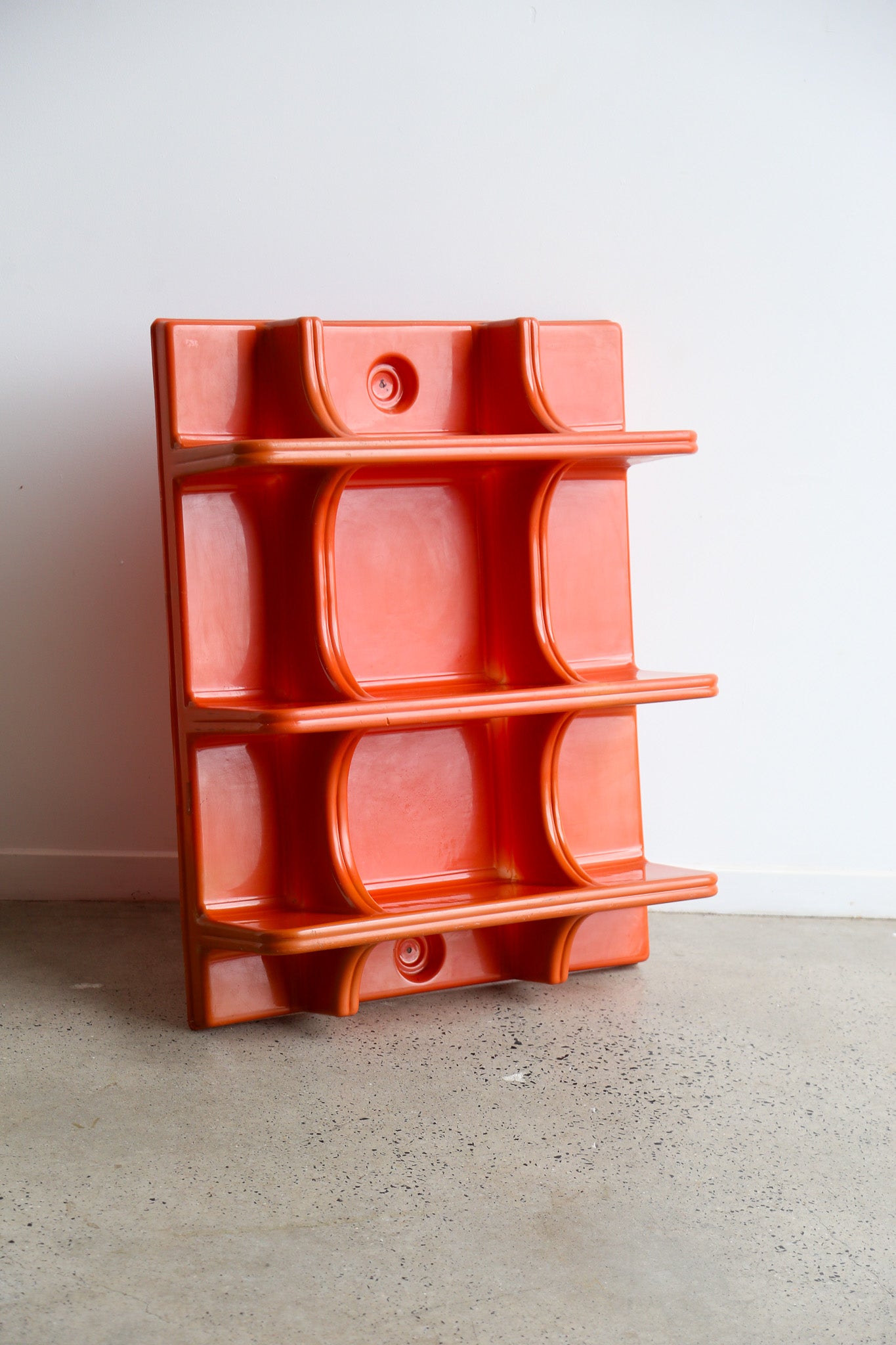 Orange Abs Plastic Wall organiser  1970s