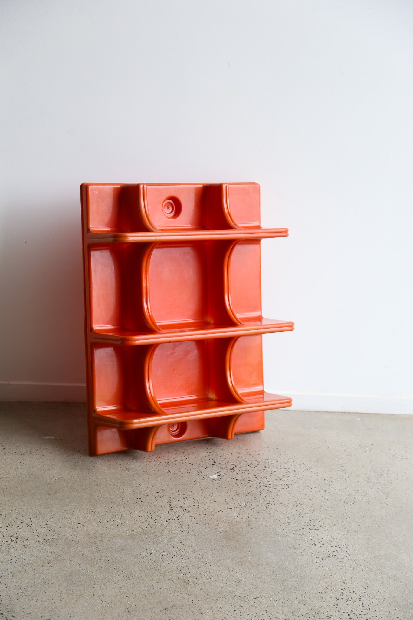 Orange Abs Plastic Wall organiser  1970s