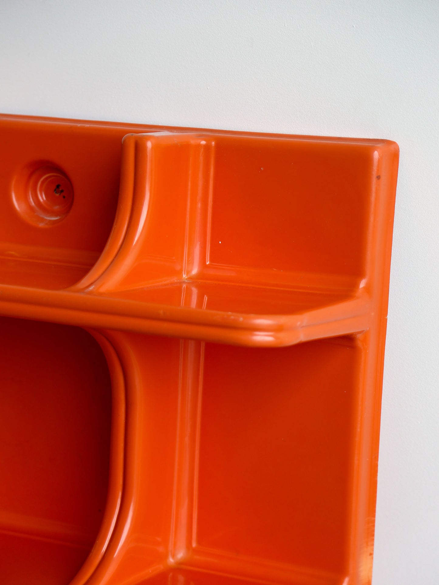 Orange Abs Plastic Wall organiser  1970s