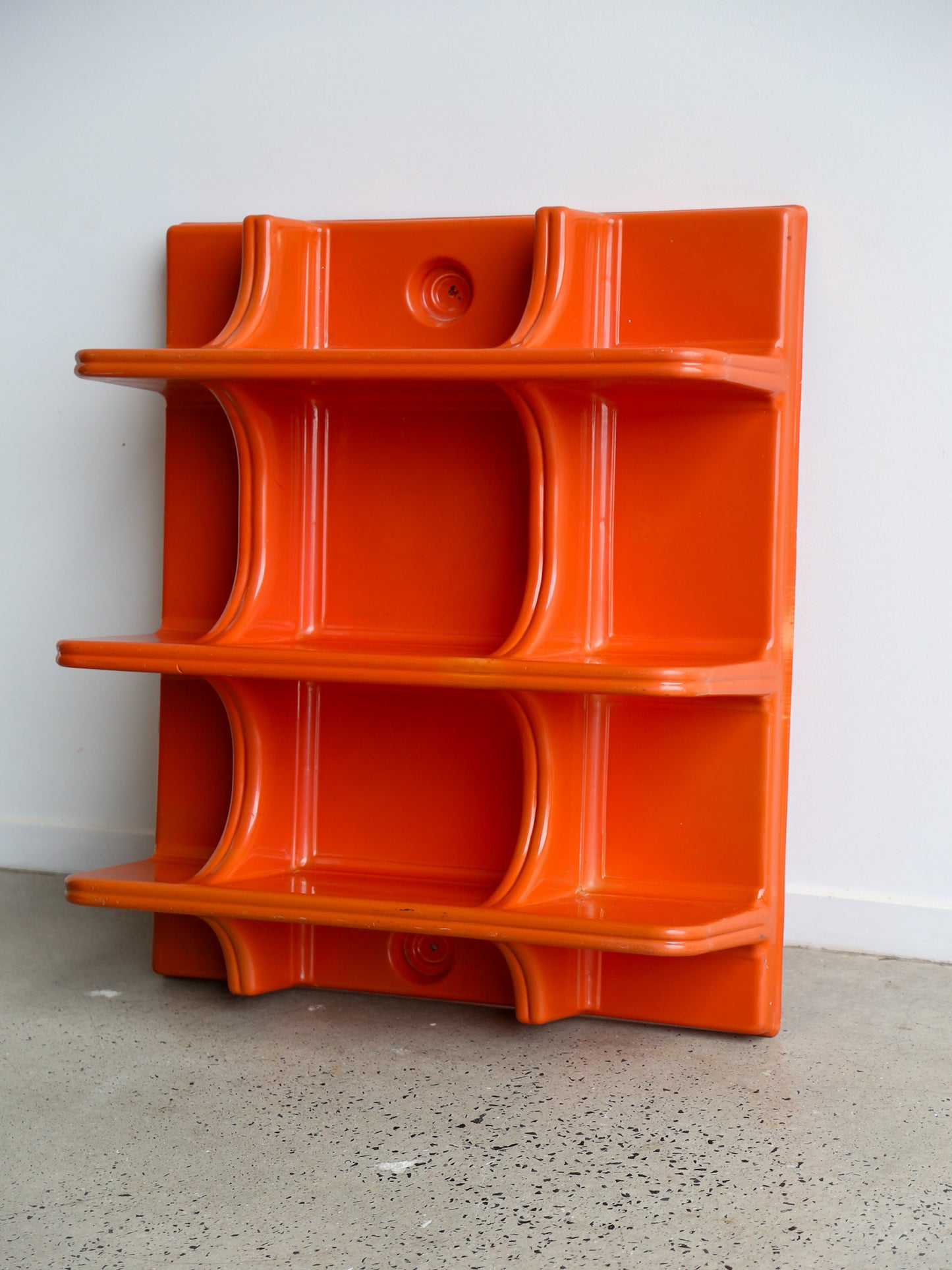 Orange Abs Plastic Wall organiser  1970s