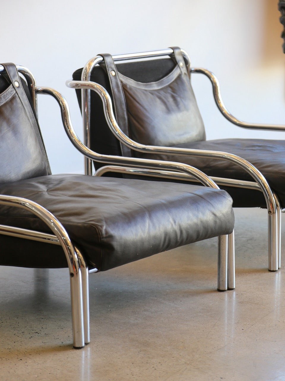 Gae Aulenti ‘Stringa’ Armchairs for Poltronova, Italy, 1960s - Lumini Collections