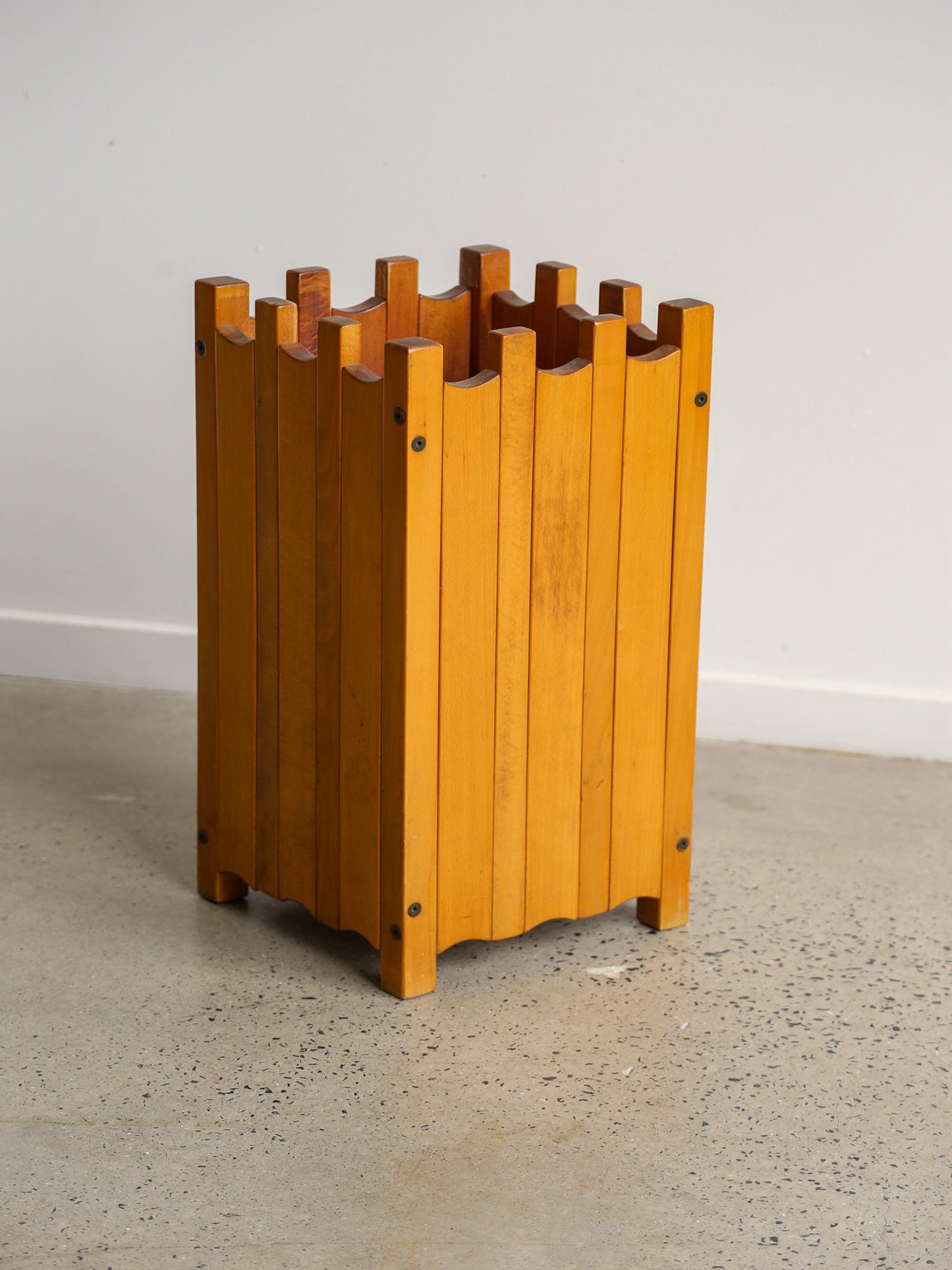 Ettore Sottsass for Poltronova Wooden Umbrella Stand