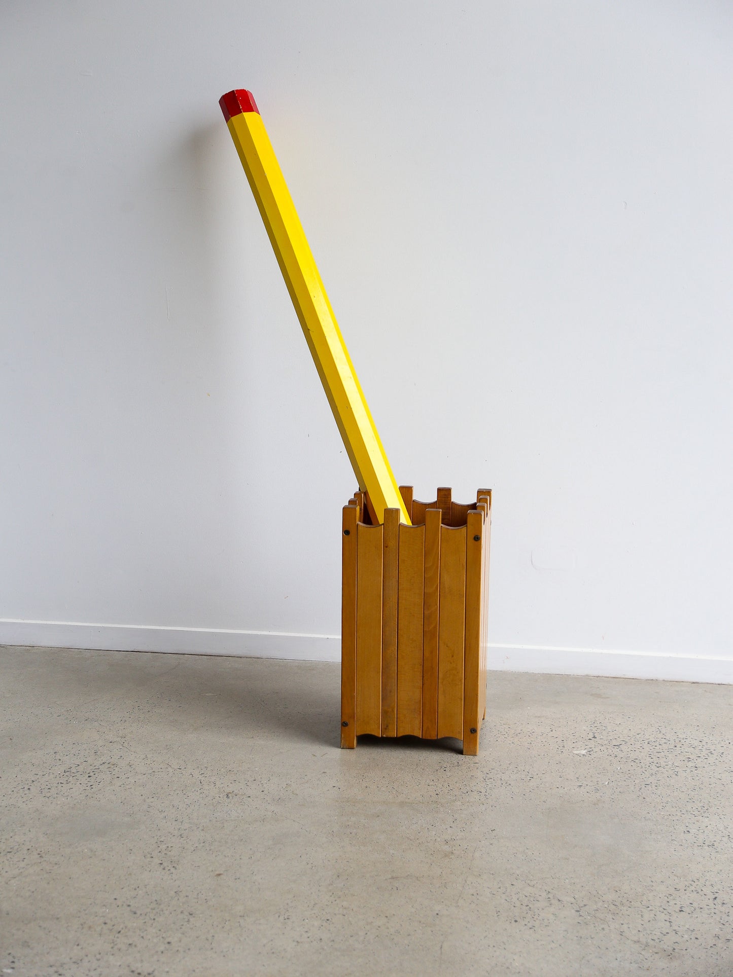 Ettore Sottsass for Poltronova Wooden Umbrella Stand