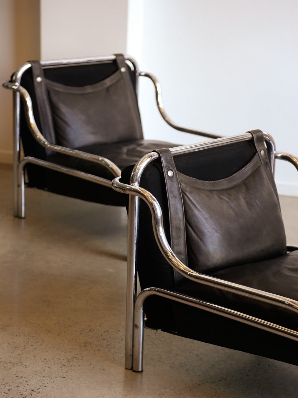 Gae Aulenti ‘Stringa’ Armchairs for Poltronova, Italy, 1960s - Lumini Collections
