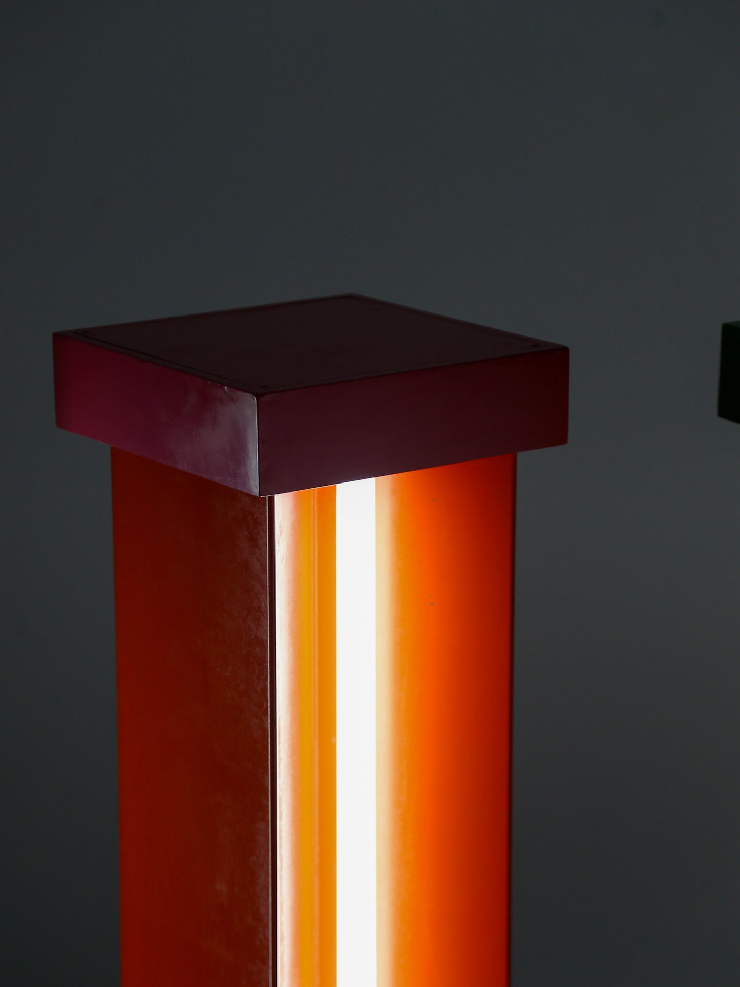Ettore Sottsass custom floor lamp pedestals for Brionvega shop, Milan