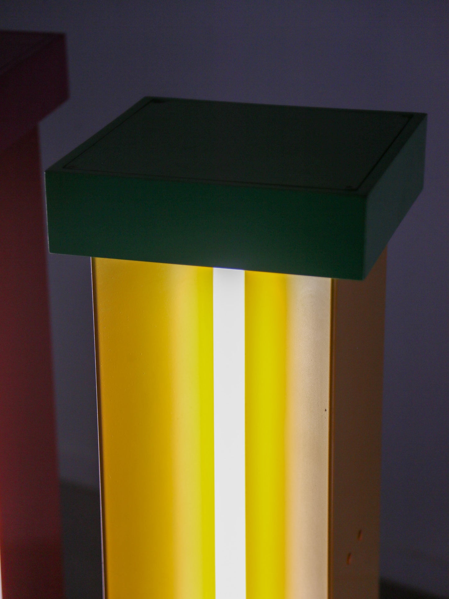 Ettore Sottsass custom floor lamp pedestals for Brionvega shop, Milan