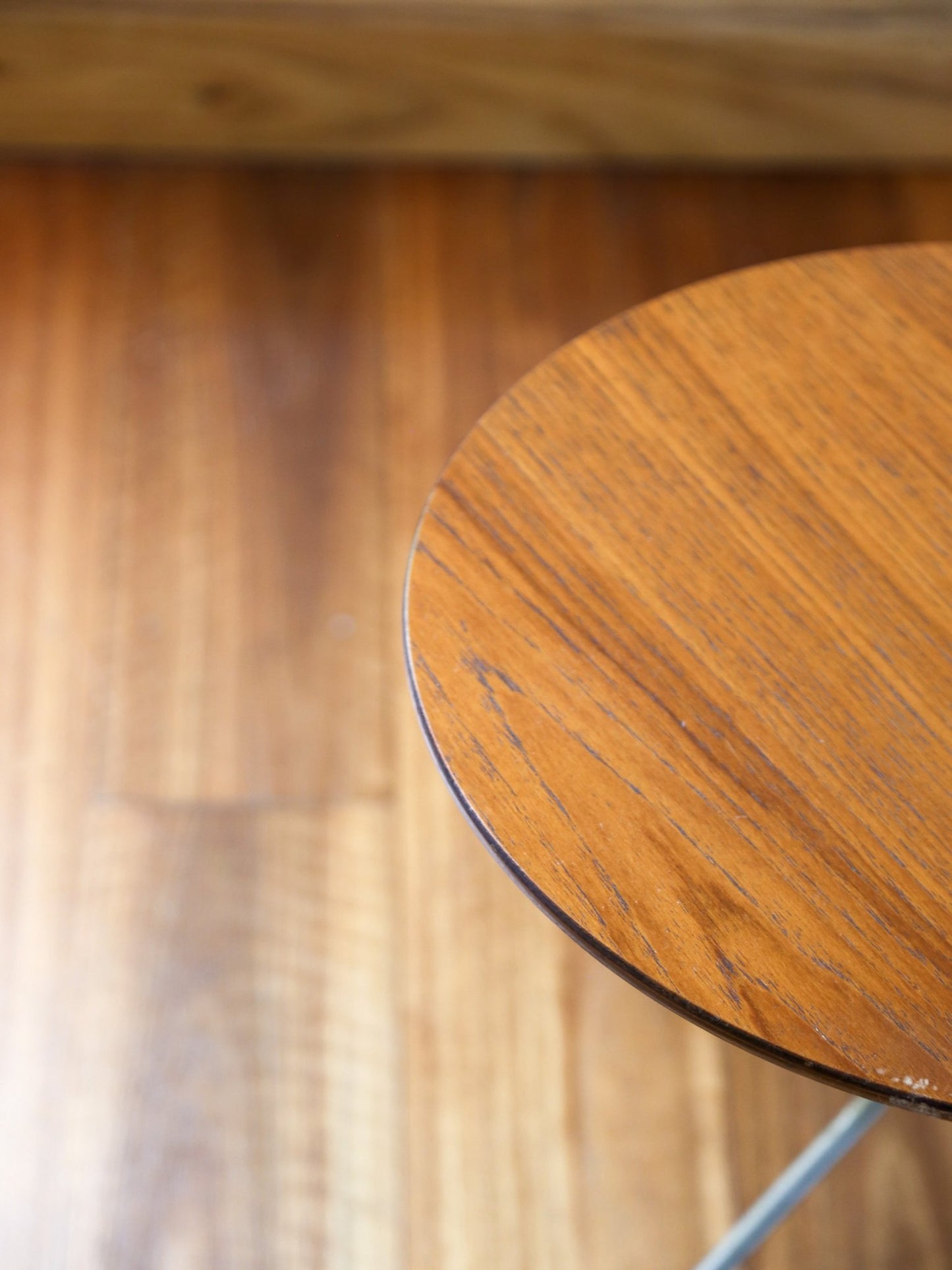 Alberts Tibro Swedish Teak Side Table with Brass Base - Lumini Collections