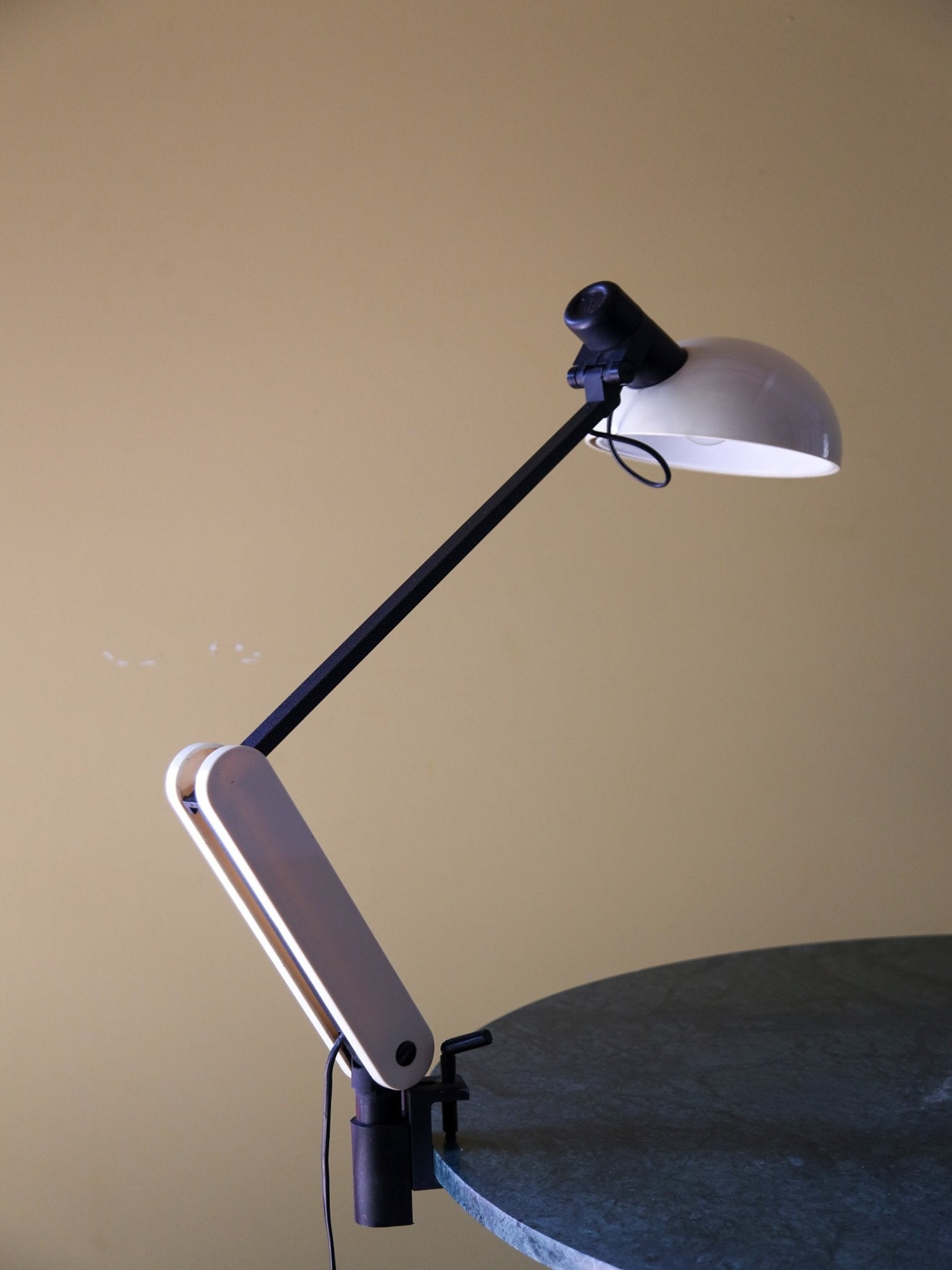 Vintage Guzzini Clamp Desk Lamp, Attributed to Bruno Gecchelin - Lumini Collections
