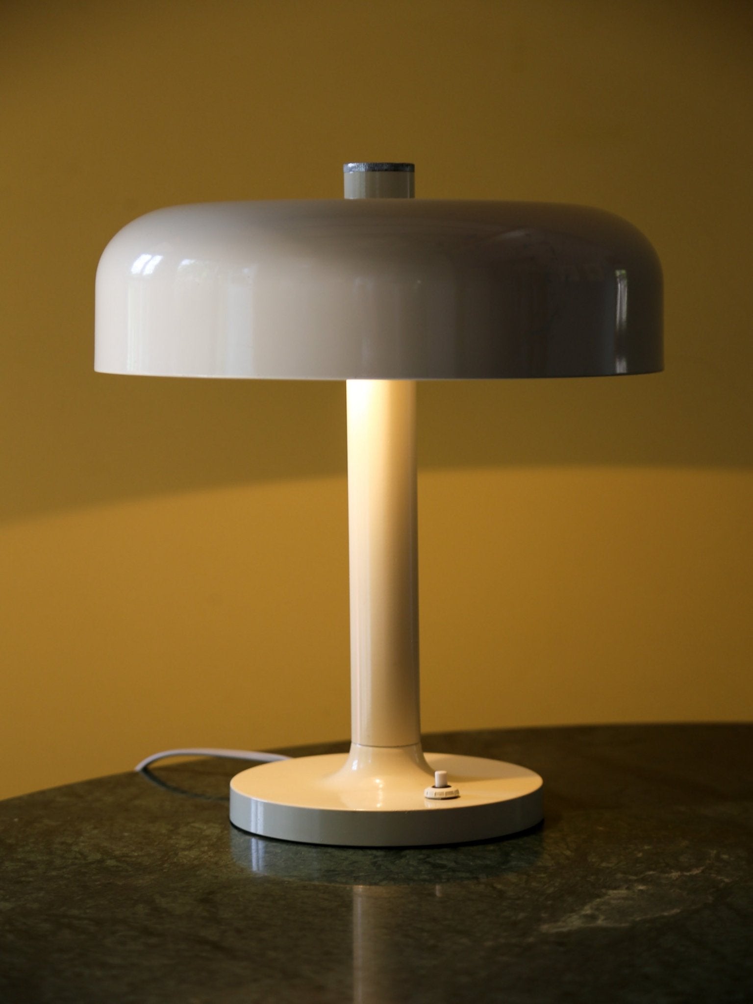 Joseph Hurka White Metal Table Lamp - Lumini Collections