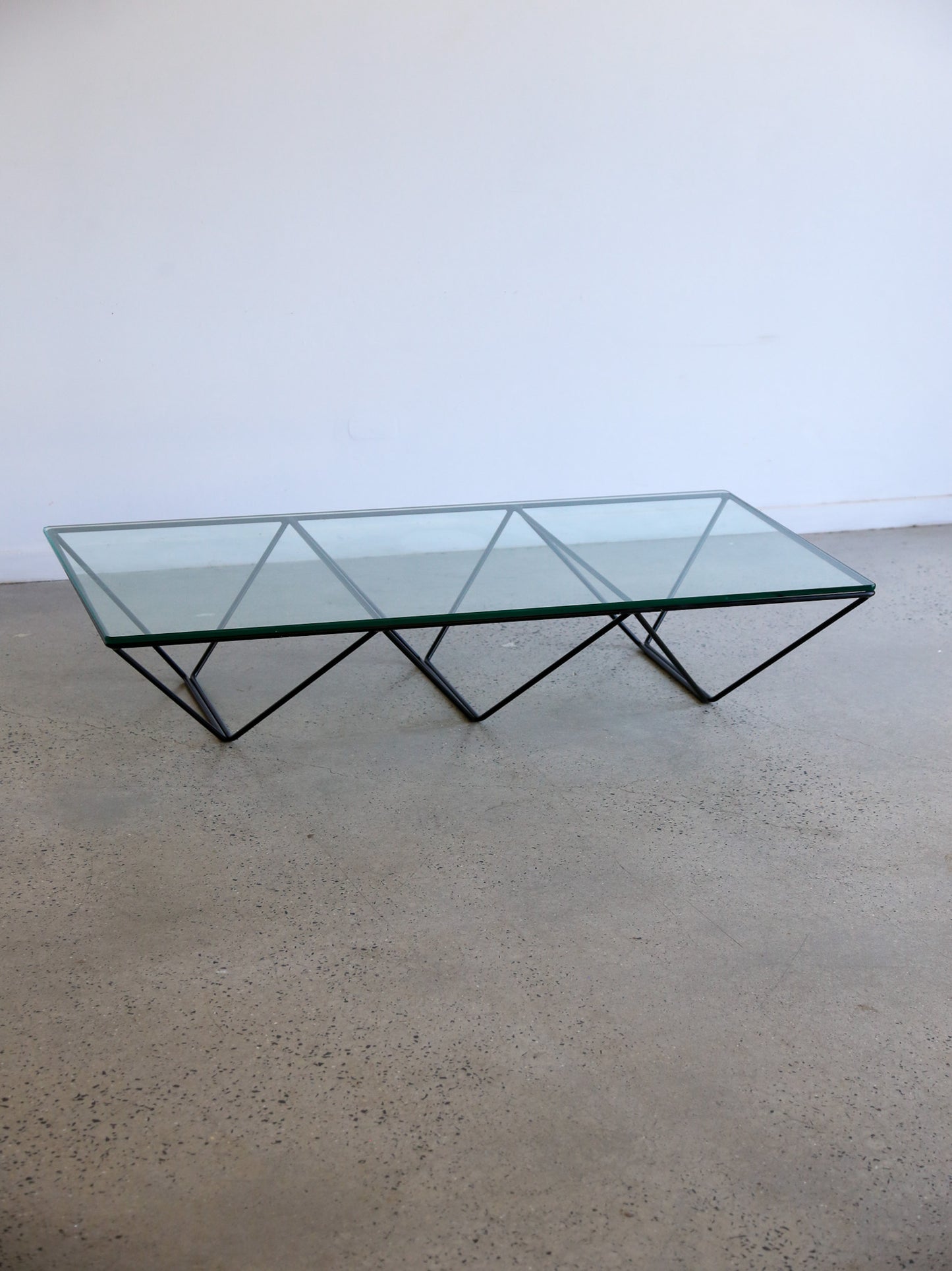 Rectangular Glass Coffee Table by Paolo Piva for B&B Italia