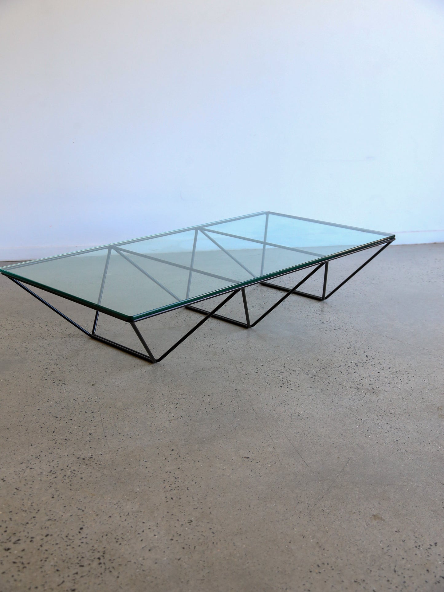 Rectangular Glass Coffee Table by Paolo Piva for B&B Italia