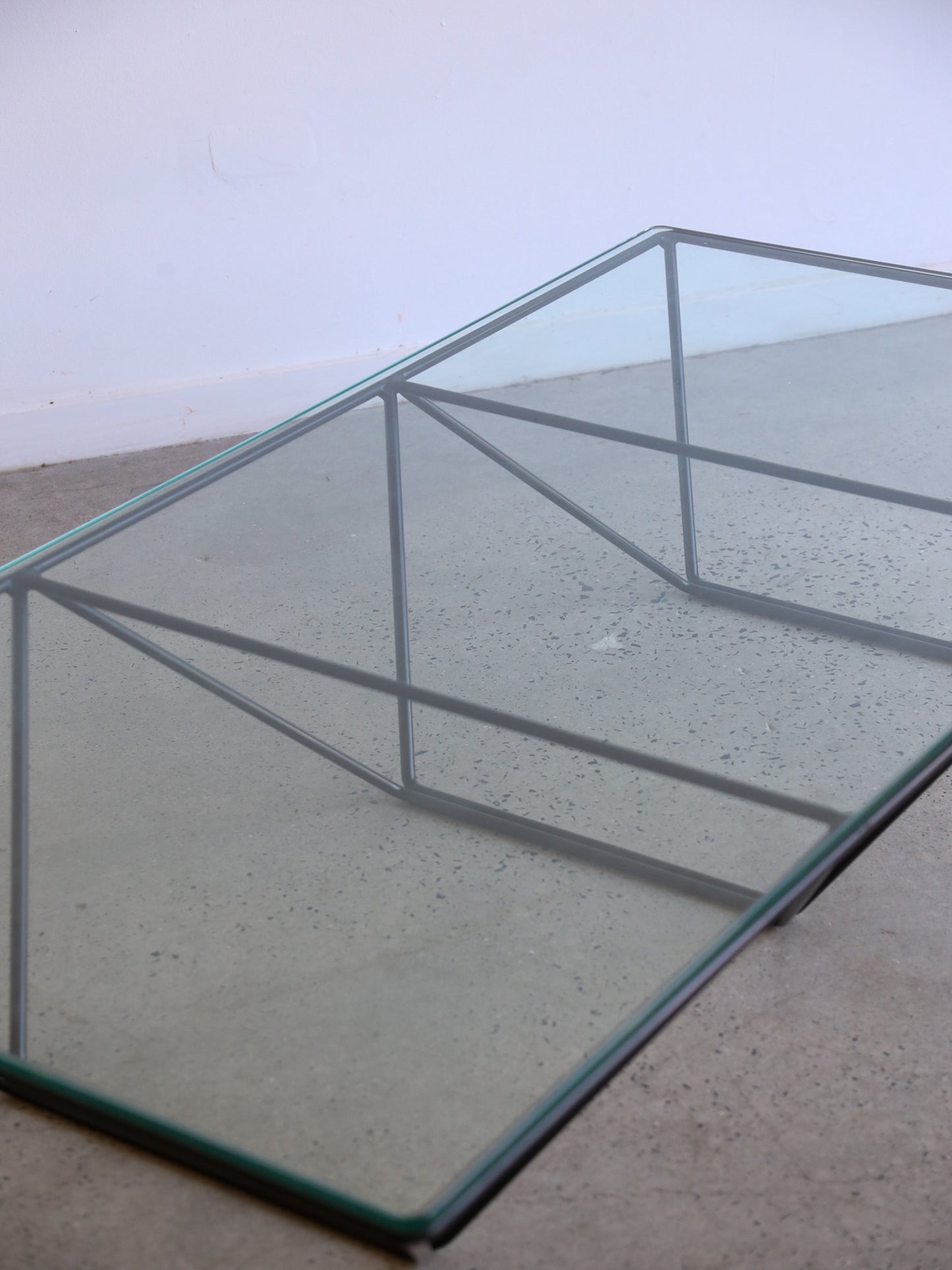 Rectangular Glass Coffee Table by Paolo Piva for B&B Italia