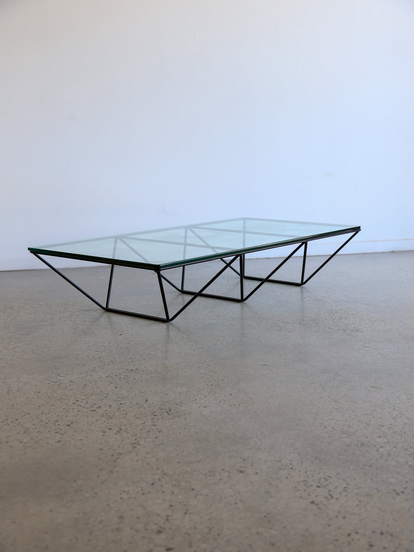 Rectangular Glass Coffee Table by Paolo Piva for B&B Italia