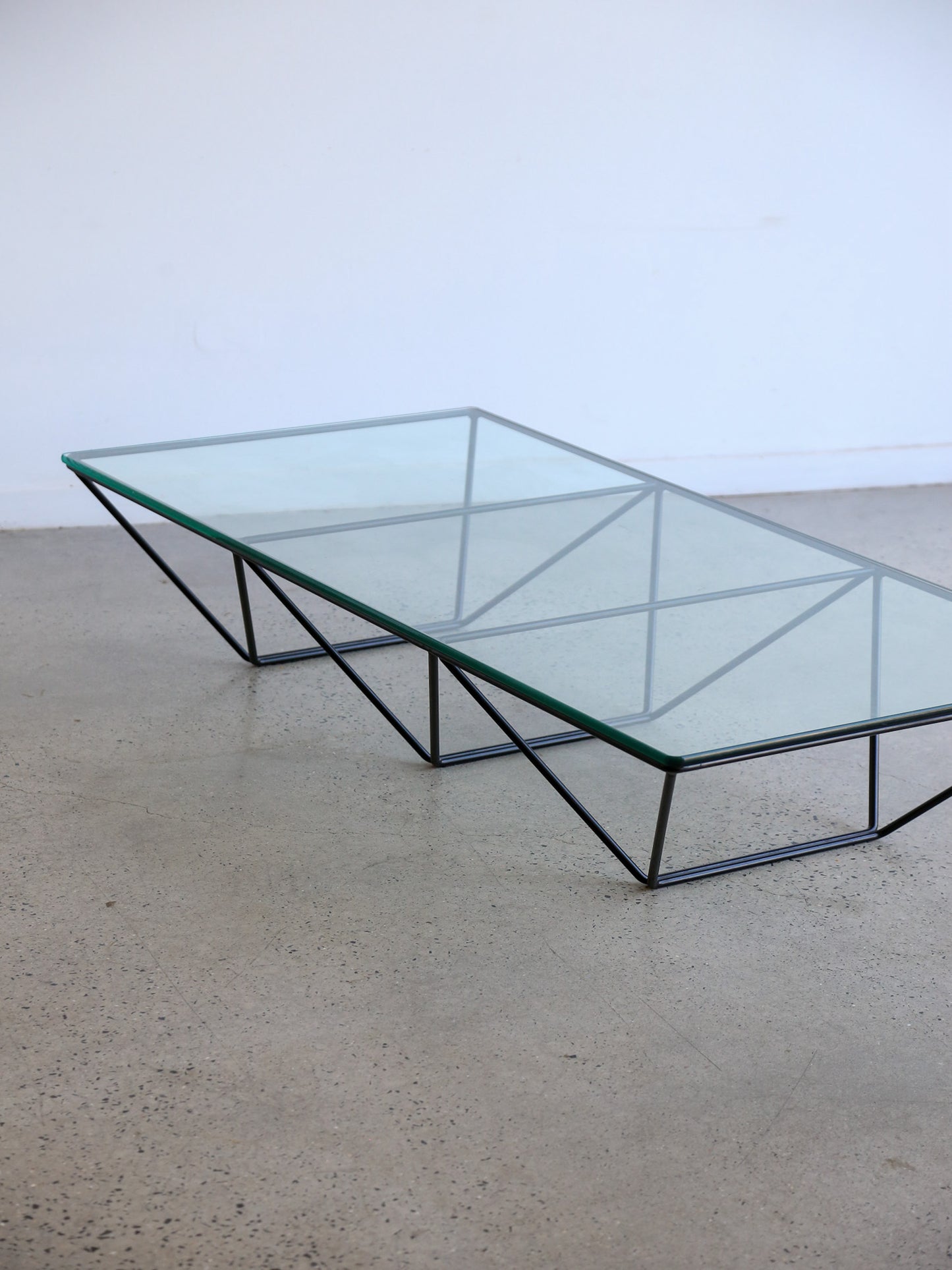 Rectangular Glass Coffee Table by Paolo Piva for B&B Italia