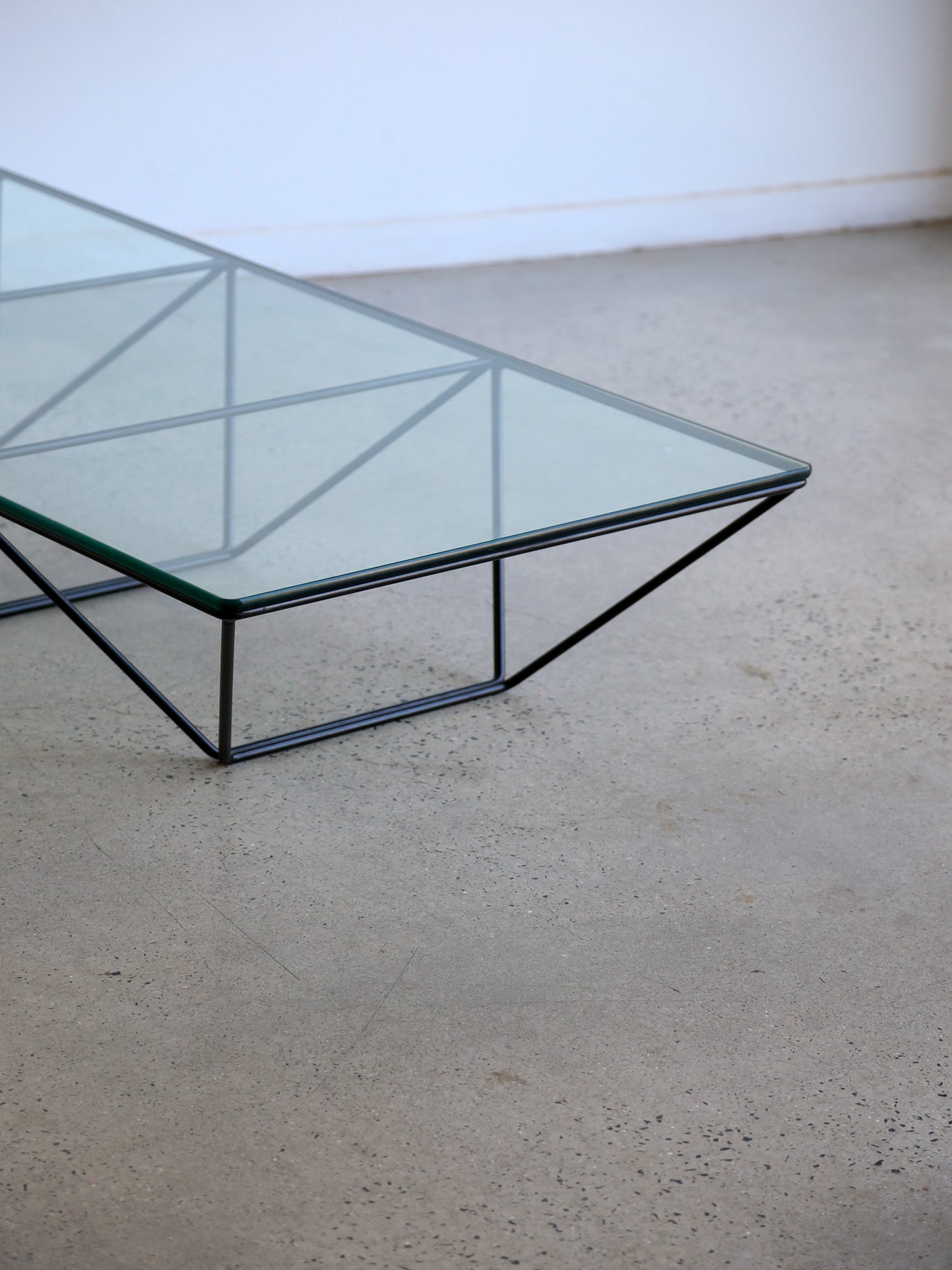 Rectangular Glass Coffee Table by Paolo Piva for B&B Italia