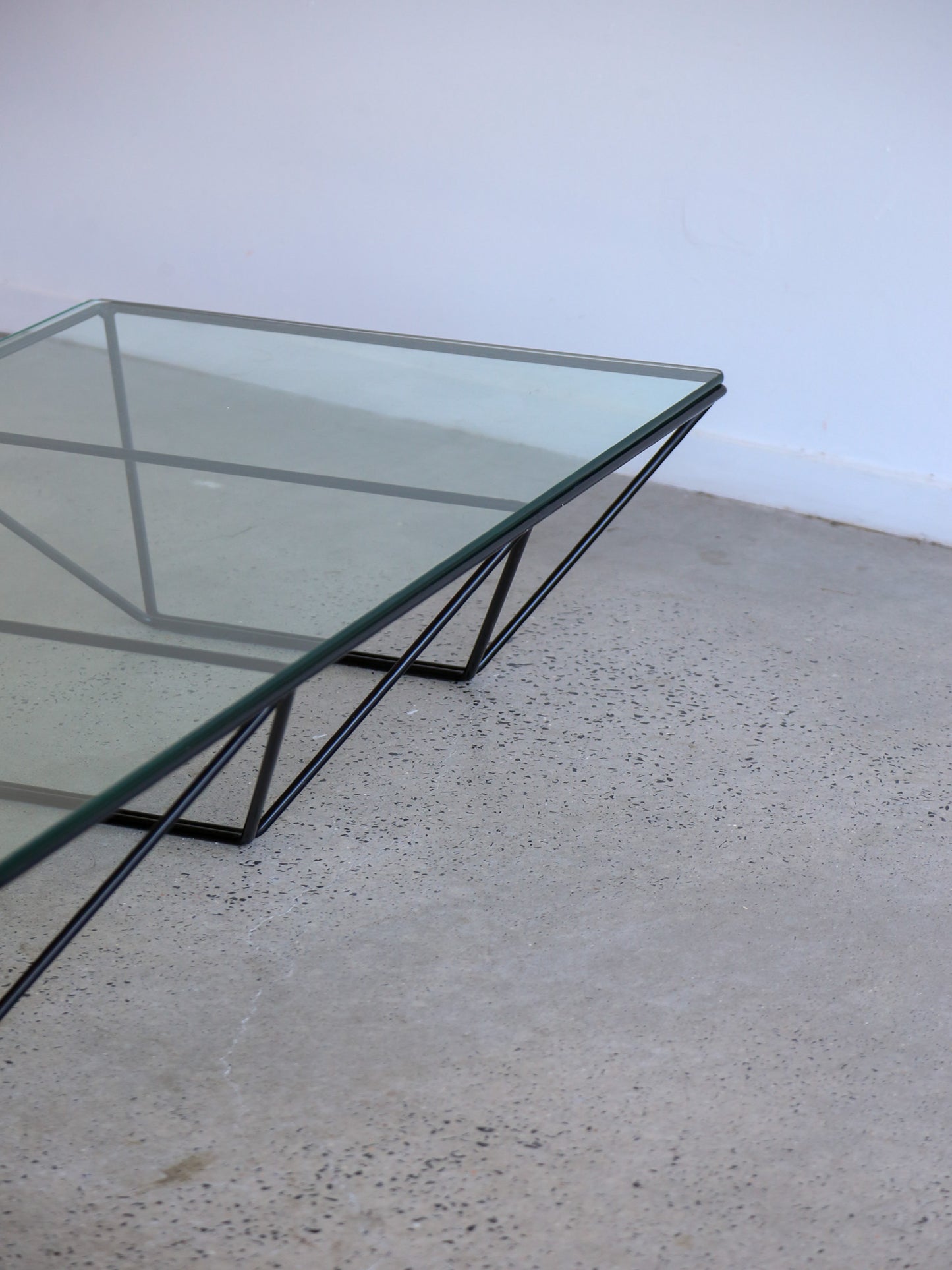 Rectangular Glass Coffee Table by Paolo Piva for B&B Italia