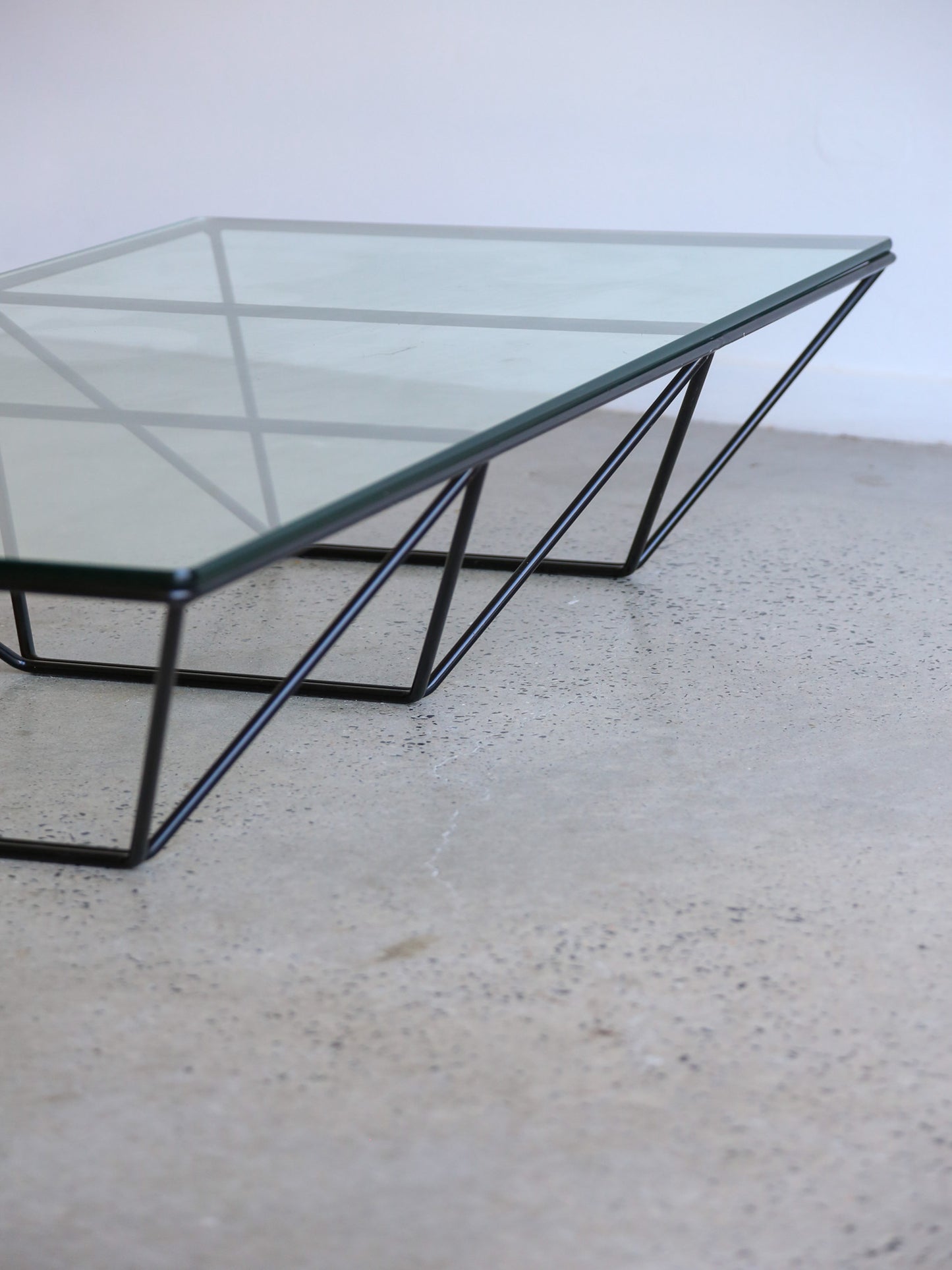 Rectangular Glass Coffee Table by Paolo Piva for B&B Italia