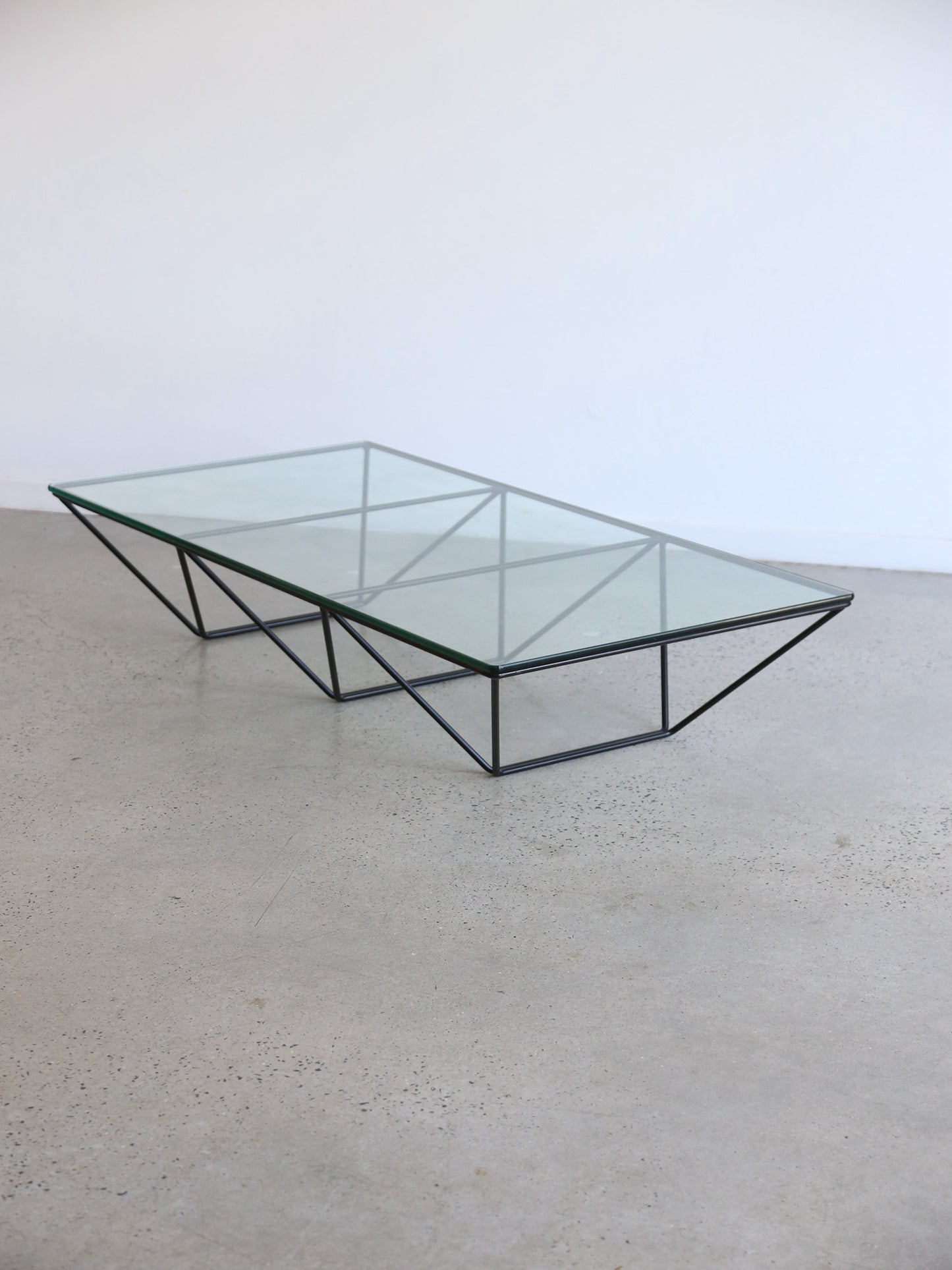 Rectangular Glass Coffee Table by Paolo Piva for B&B Italia