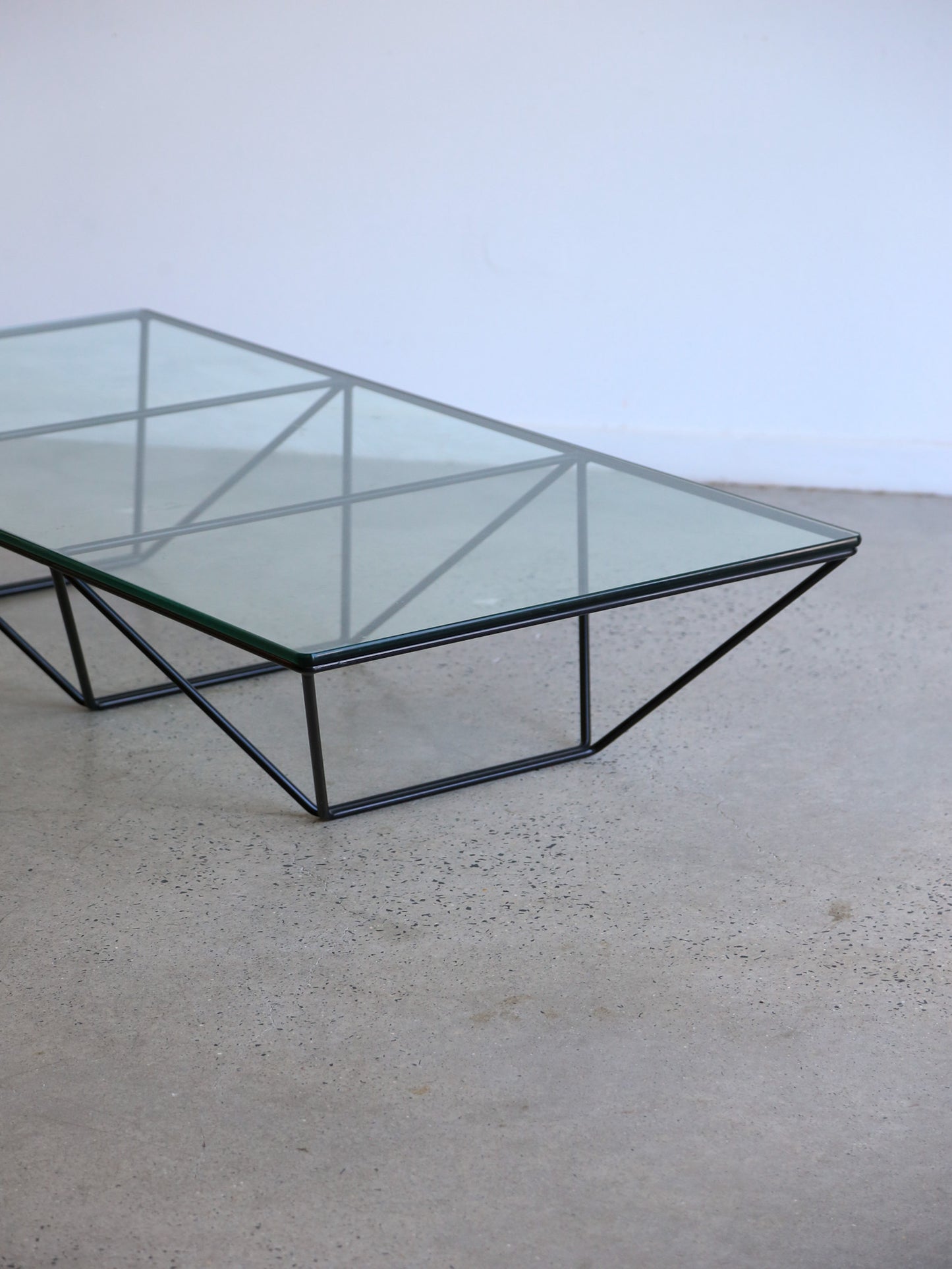 Rectangular Glass Coffee Table by Paolo Piva for B&B Italia