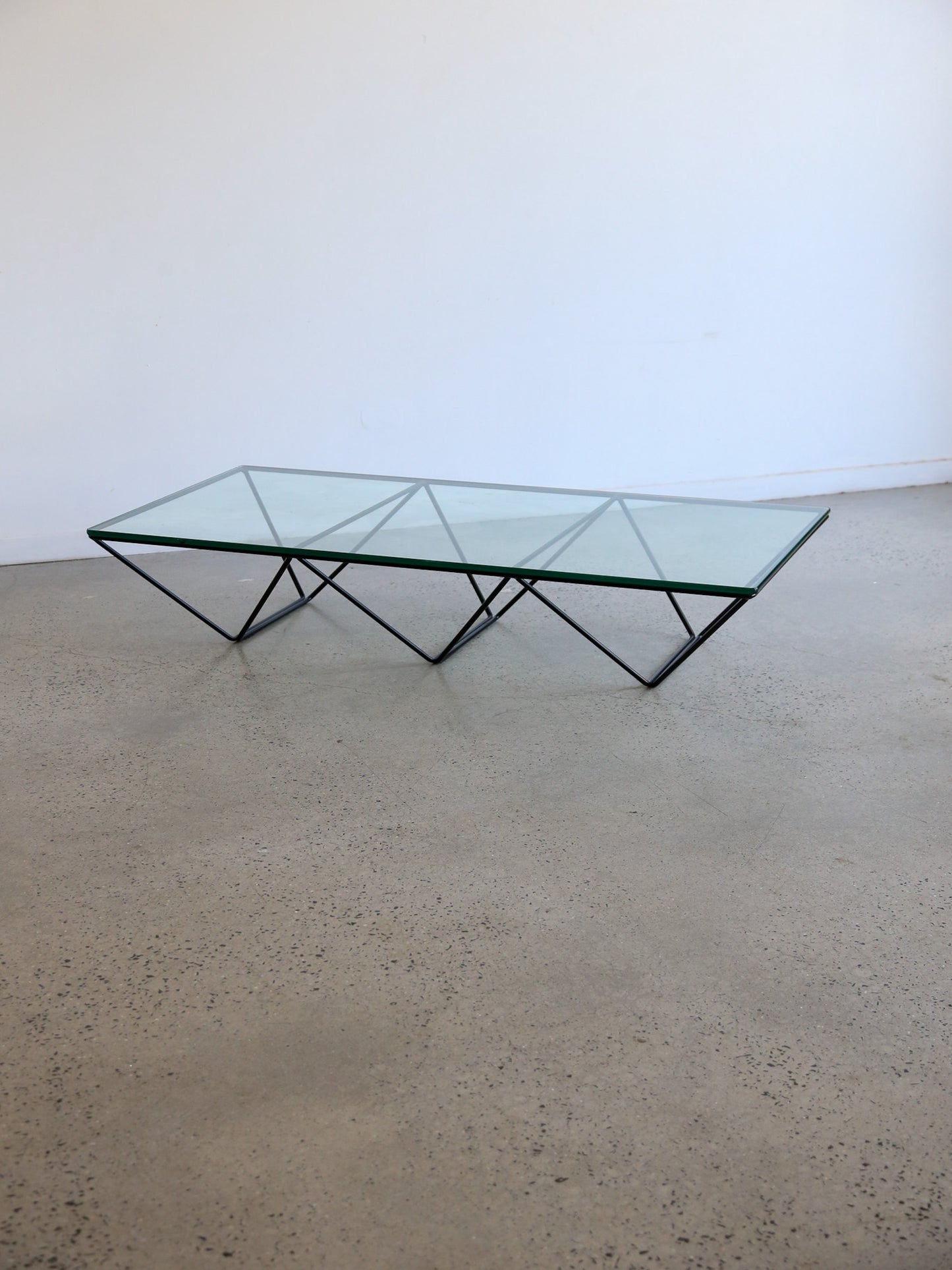 Rectangular Glass Coffee Table by Paolo Piva for B&B Italia