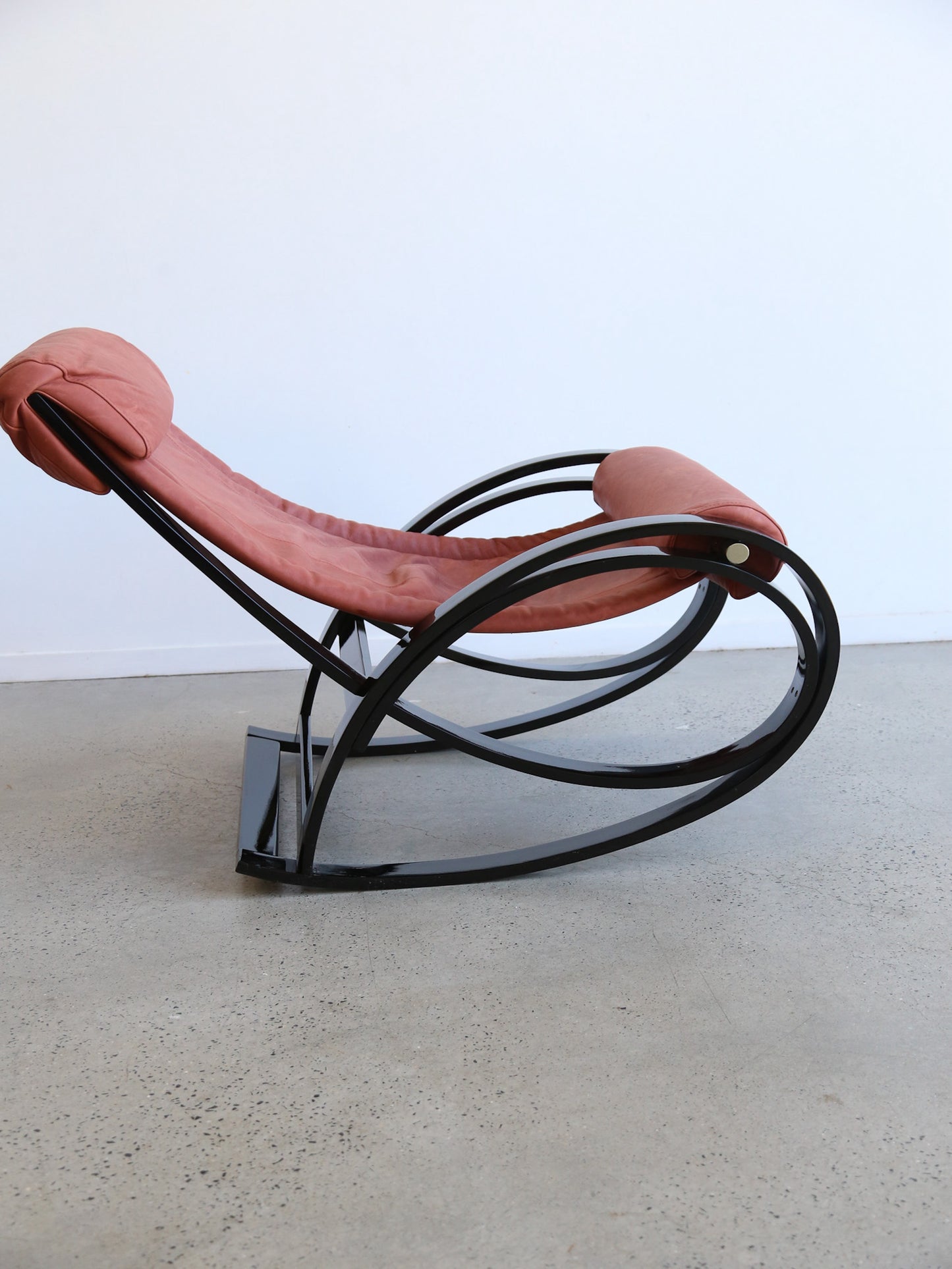 Gae Aulenti Sgarsul Rocking Chair for Poltronova 1960s