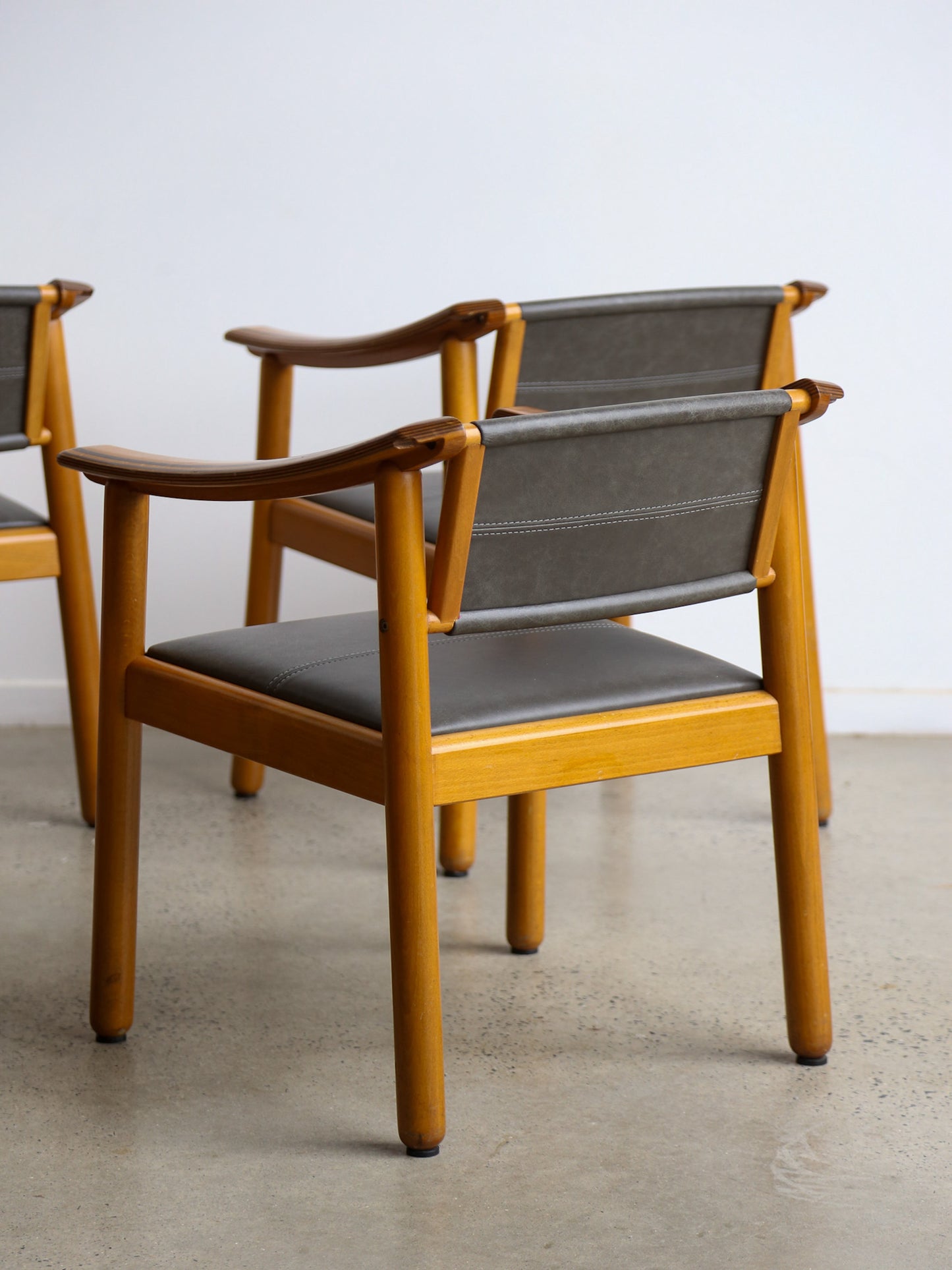 Pierre Cardin for Maxalto Set of Six Armchairs