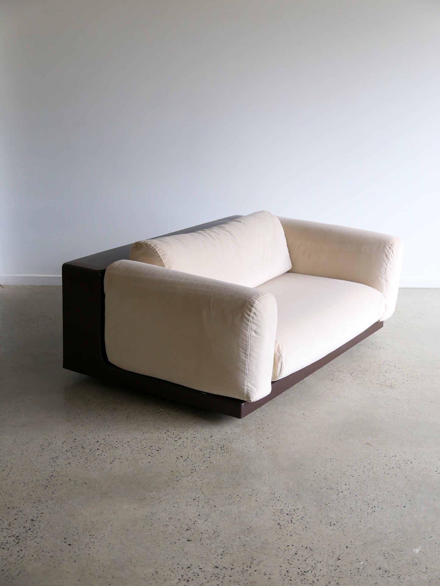 Mid Century Modern Gradual Sofa with Brown Base by Cini Boeri for Knoll