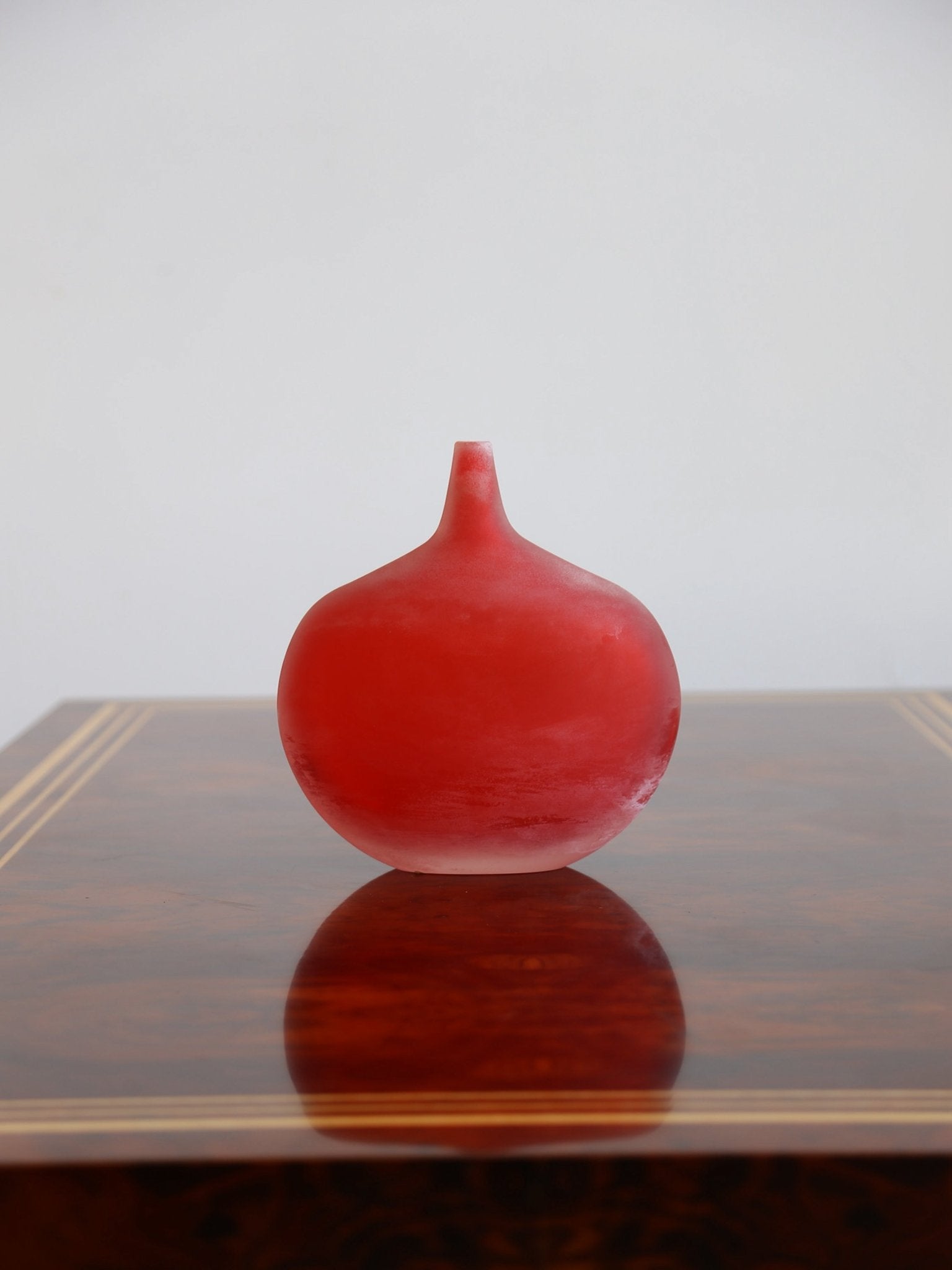 Murano Red Art Glass Vase, Italy 1970s - Lumini Collections